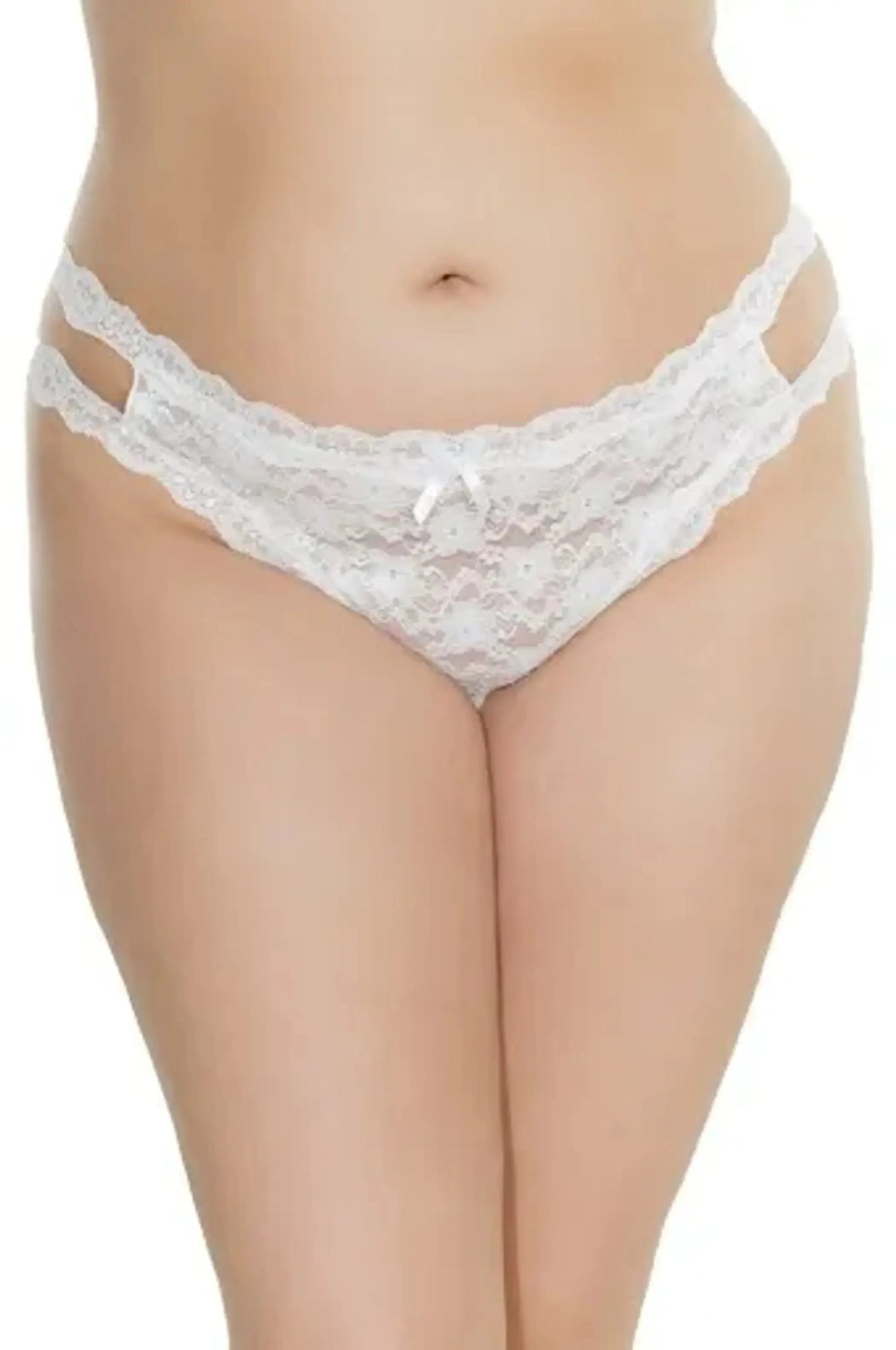 Coquette Diva Crotchless Thong - Size: OSXL | Pack Of: 1 Coquette