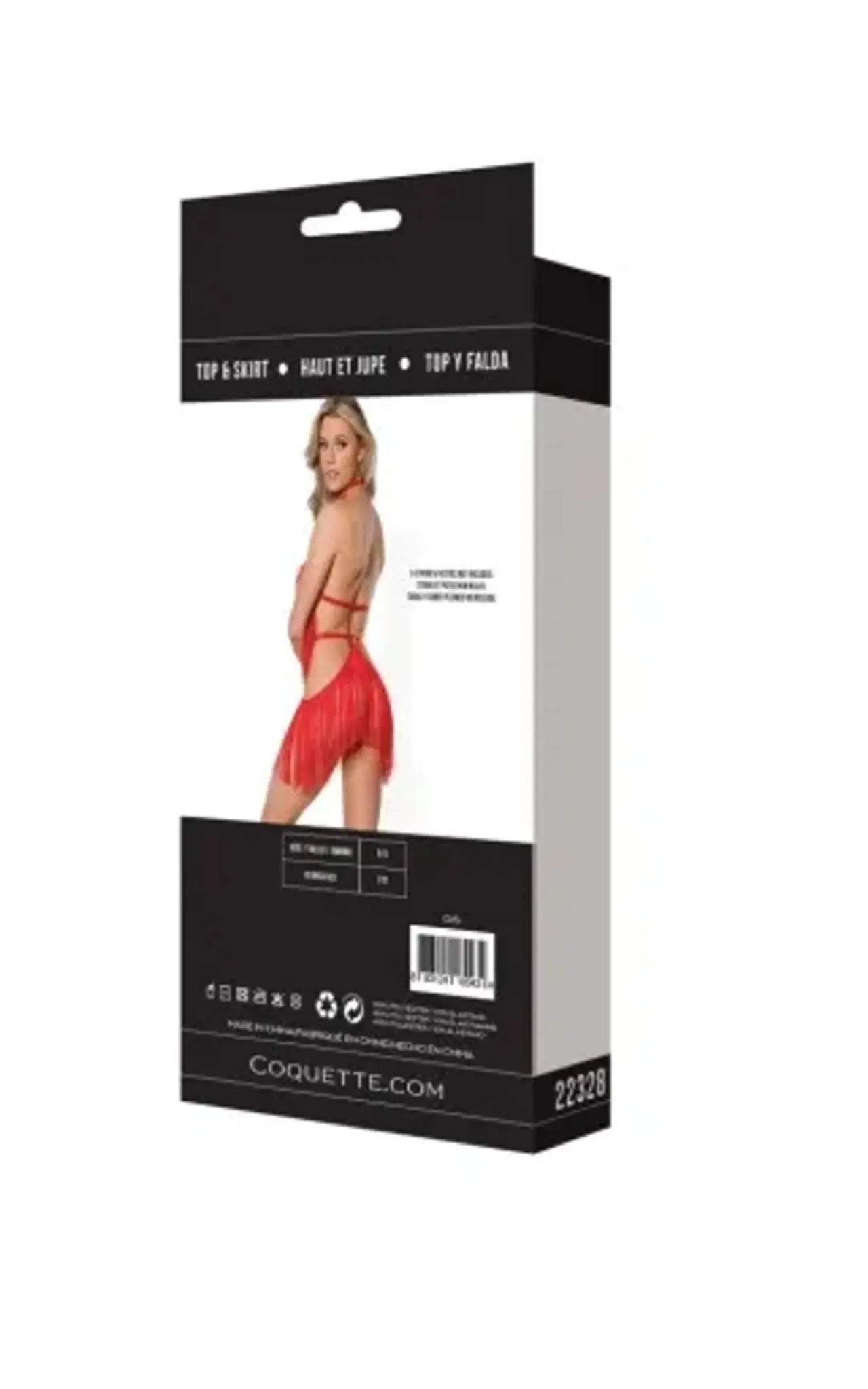 Coquette Fringe Harness and Crotchless Panty Coquette