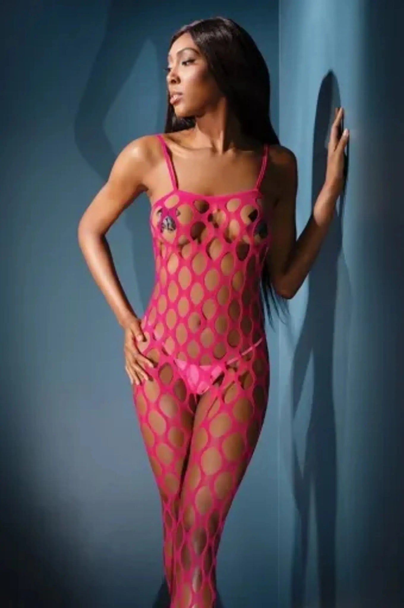 Coquette Open Net Crotchless Body Stocking Coquette
