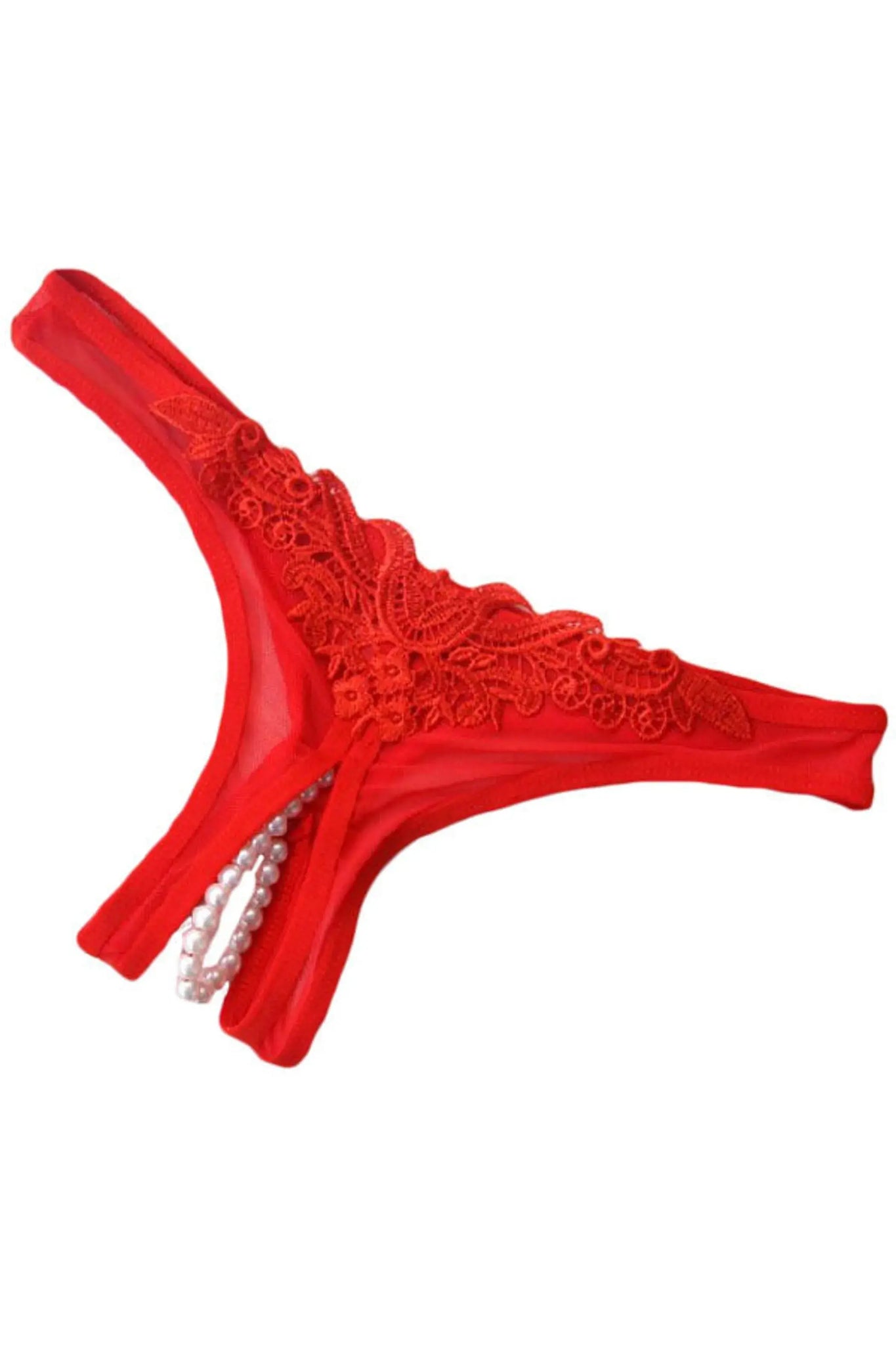 Crotchless Pearl Panty La Belle Fantastique