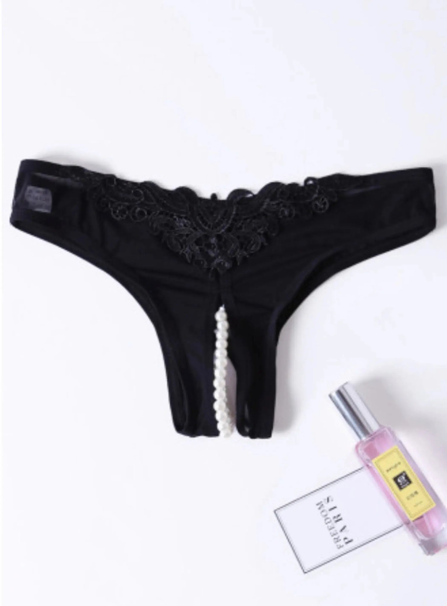 Crotchless Pearl Panty La Belle Fantastique