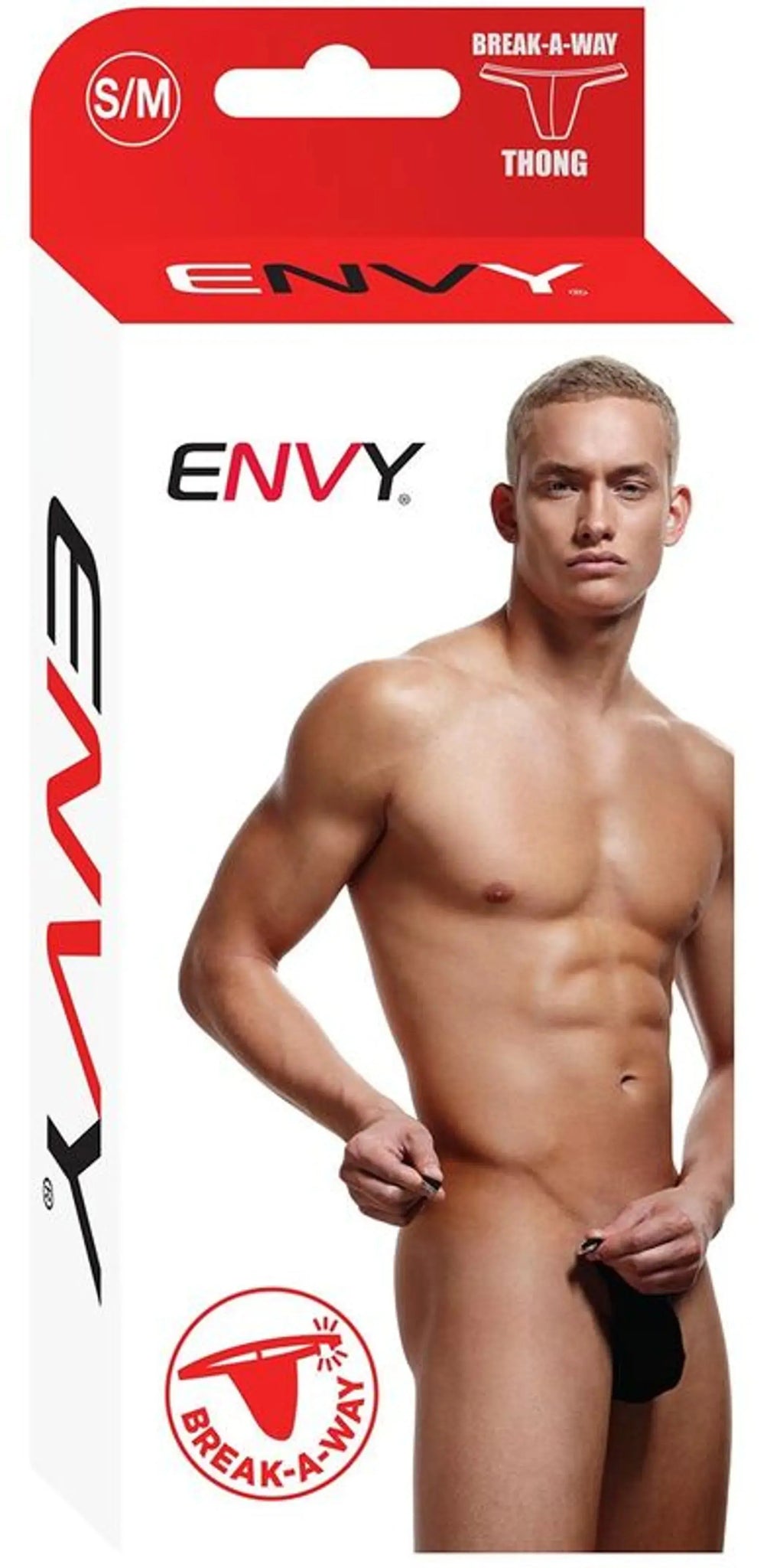 ENVY BREAK-A-WAY THONG BLACK S/M X-Gen Products