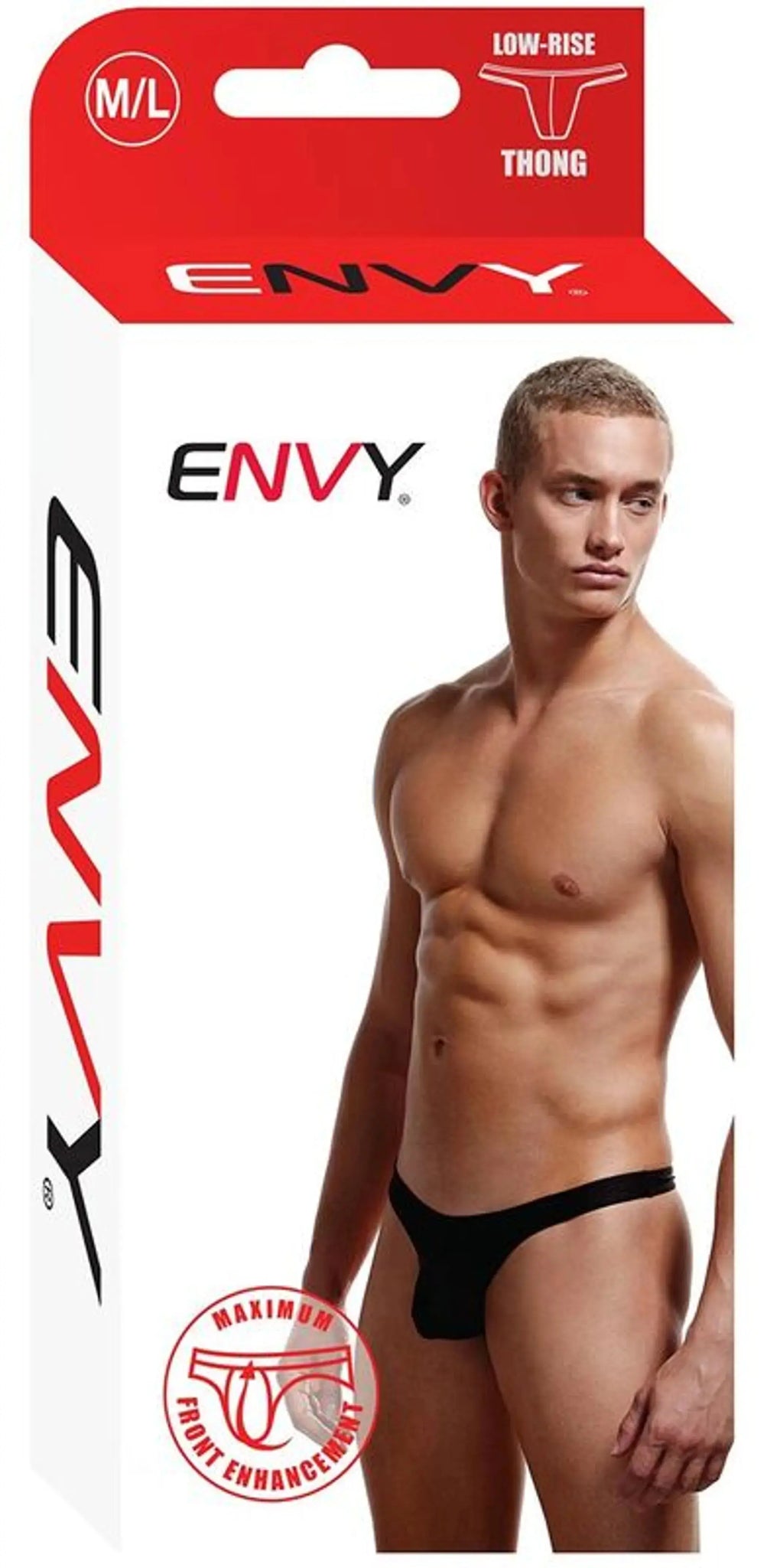 ENVY LOW RISE THONG BLACK M/L X-Gen Products