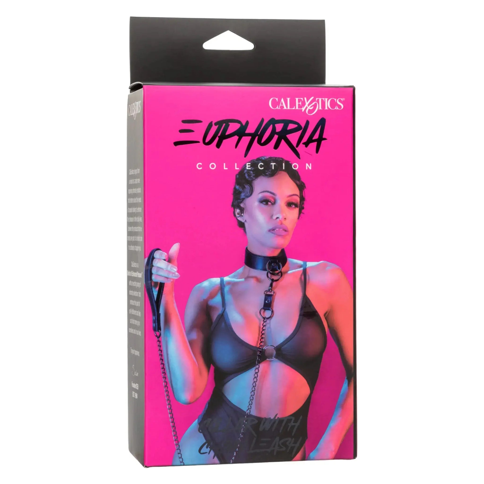 EUPHORIA COLLAR W/ CHAIN LEASH California Exotic Novelties