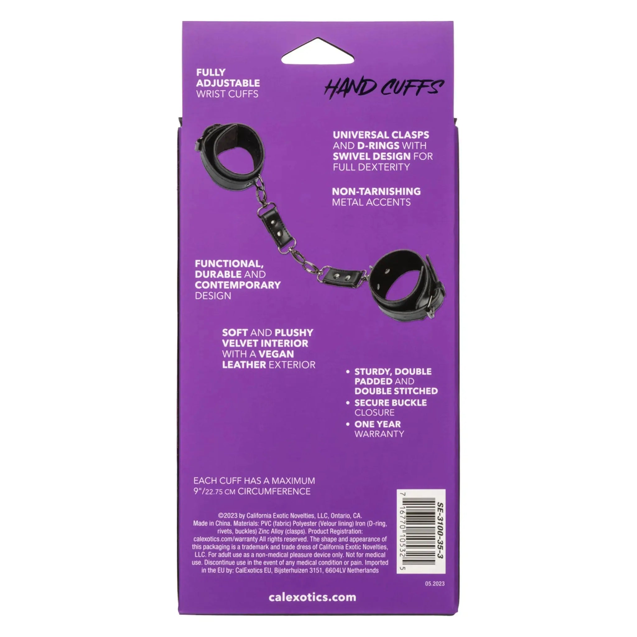 EUPHORIA HAND CUFFS California Exotic Novelties