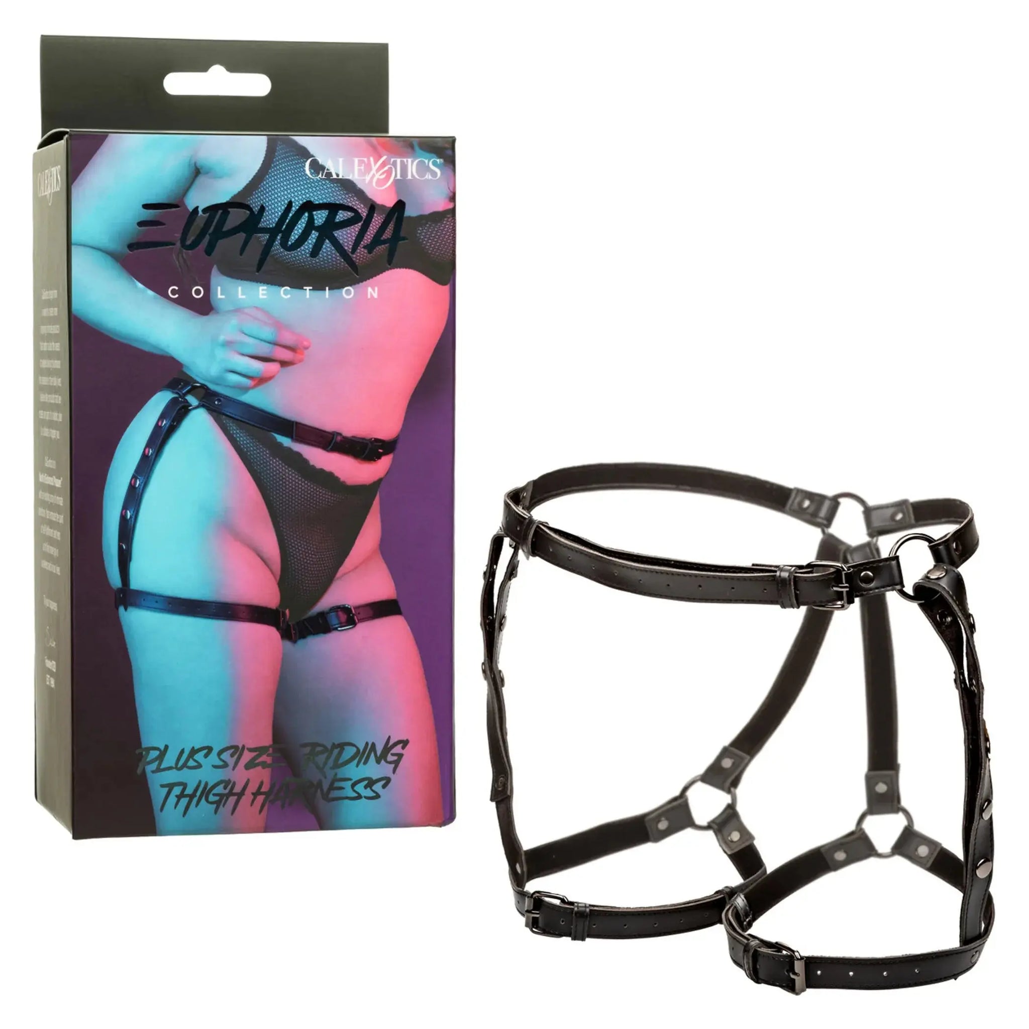 EUPHORIA PLUS SIZE RIDING THIGH HARNESS California Exotic Novelties