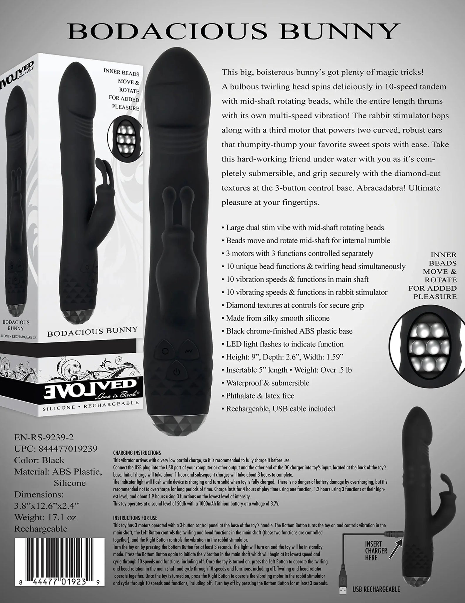 EVOLVED BODACIOUS BUNNY Evolved Novelties