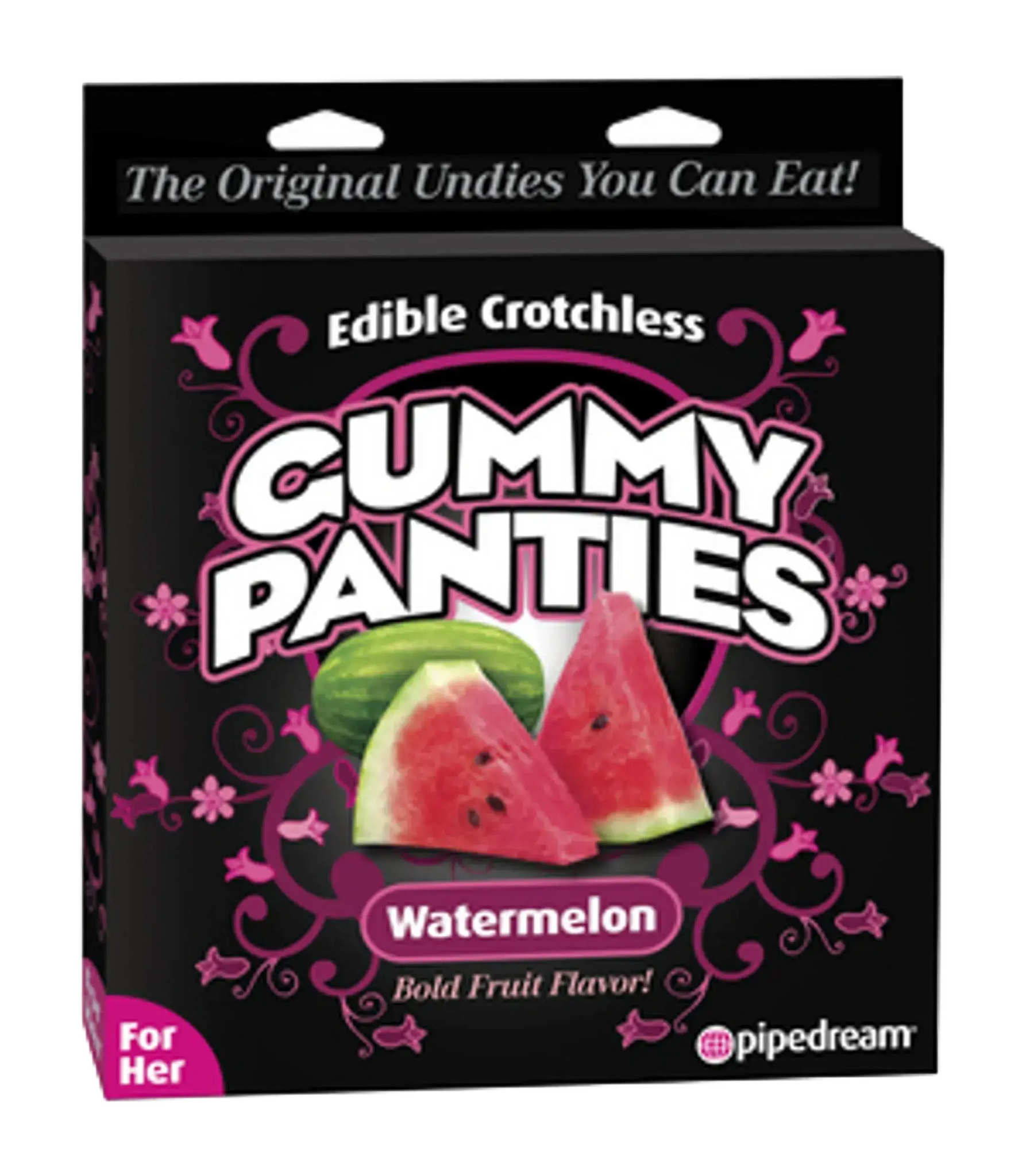 EDIBLE CROTCHLESS GUMMY PANTIES WATERMELON Pipedream Products