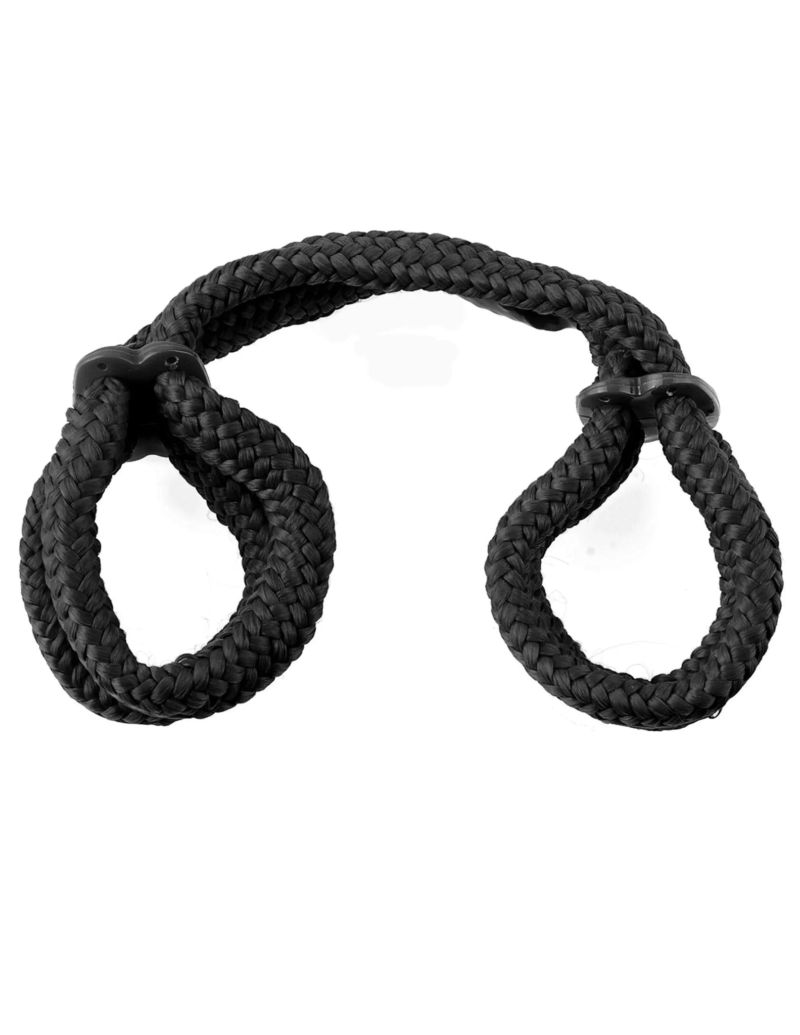 FETISH FANTASY SILK ROPE LOVE CUFFS BLACK Pipedream Products
