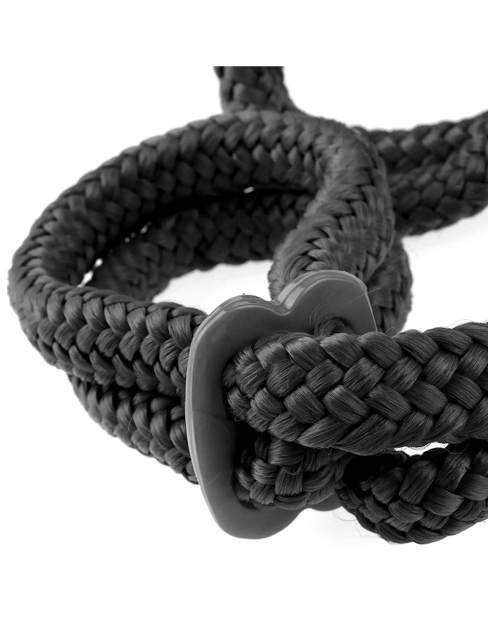 FETISH FANTASY SILK ROPE LOVE CUFFS BLACK Pipedream Products