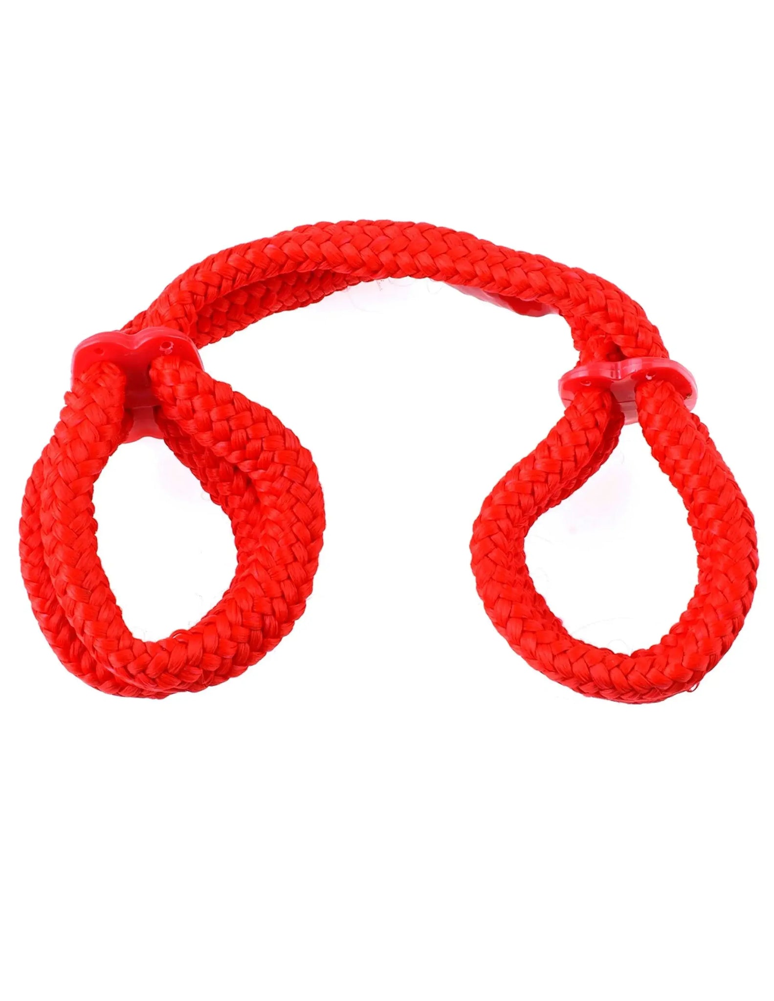 FETISH FANTASY SILK ROPE LOVE CUFFS RED Pipedream Products
