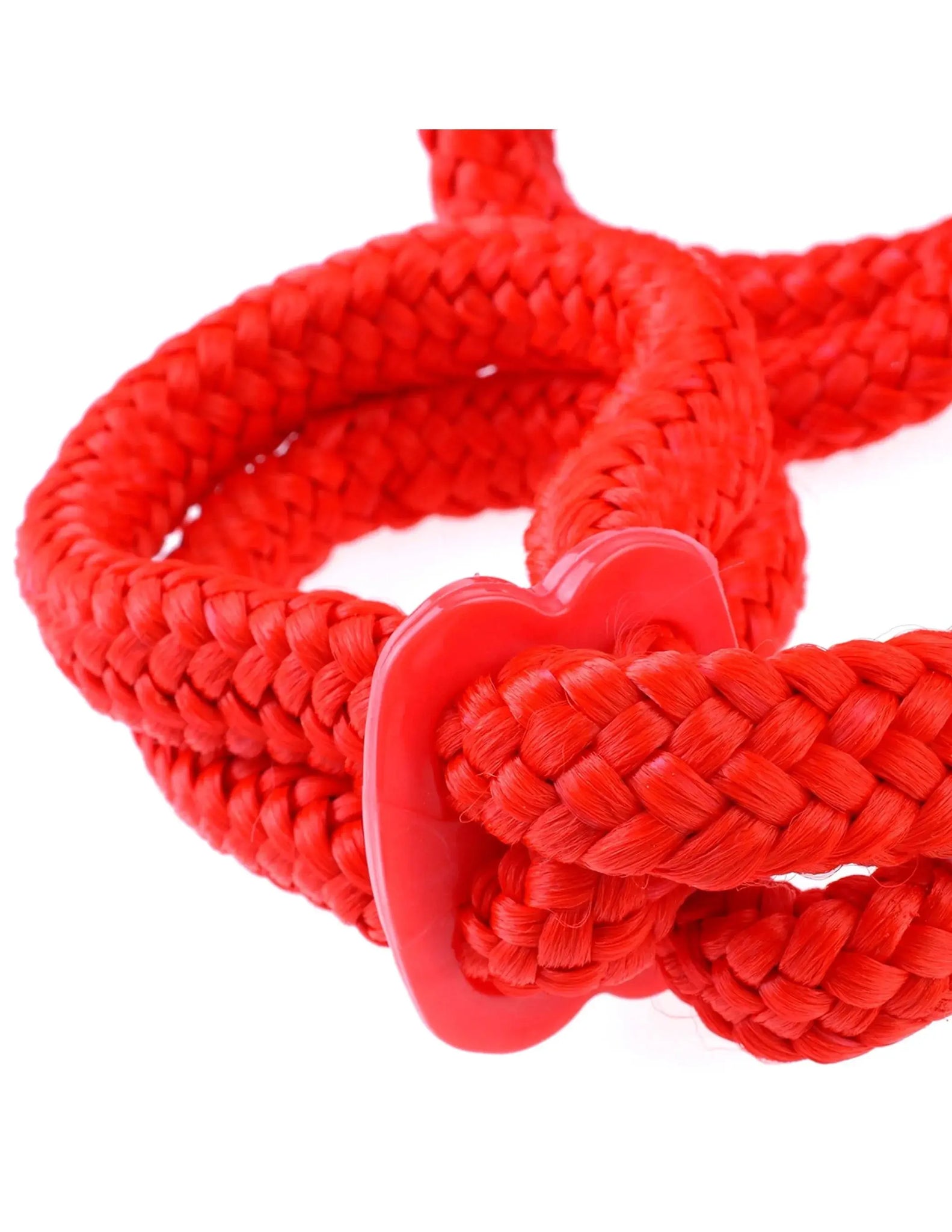FETISH FANTASY SILK ROPE LOVE CUFFS RED Pipedream Products
