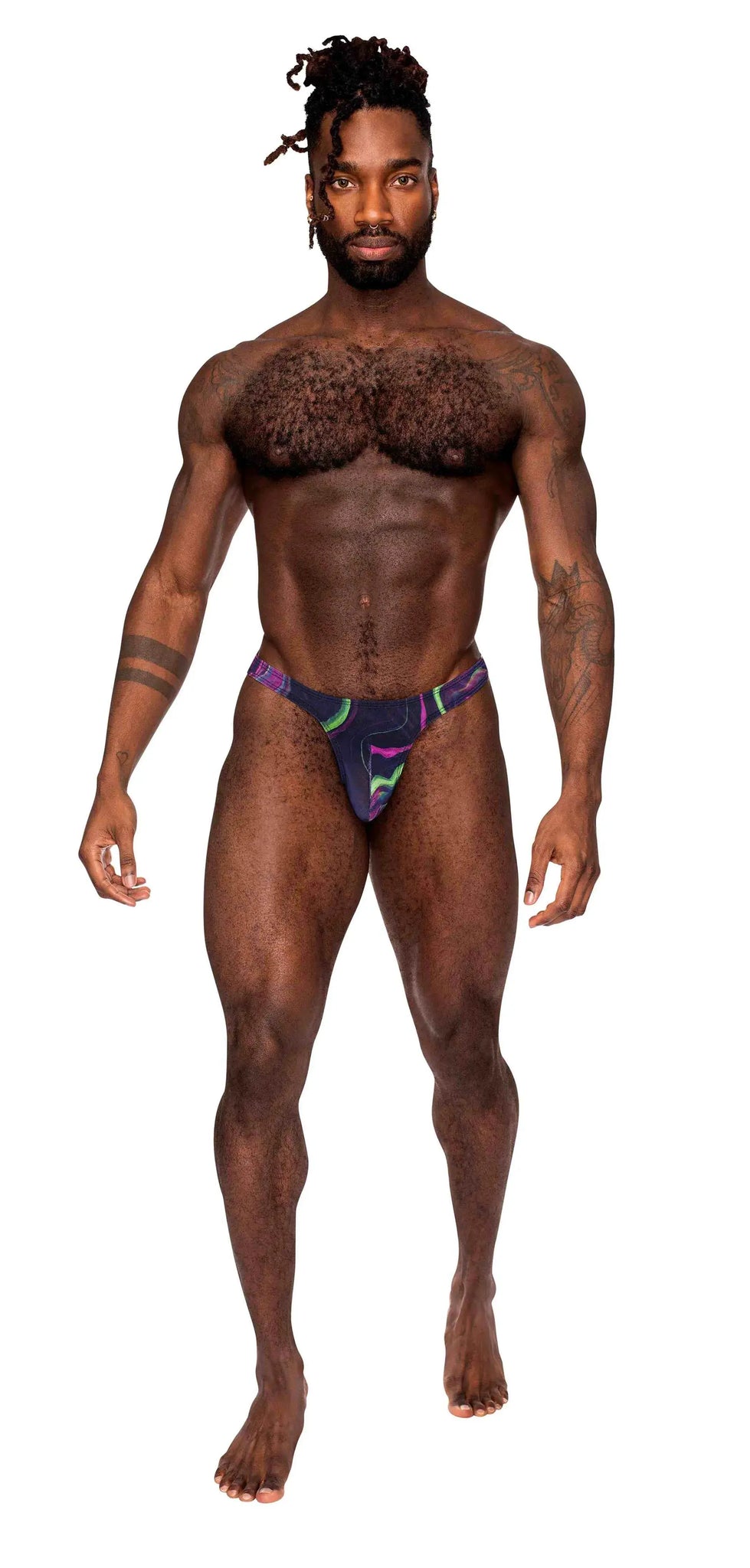 GALACTIC PRINT BONG THONG Male Power Lingerie
