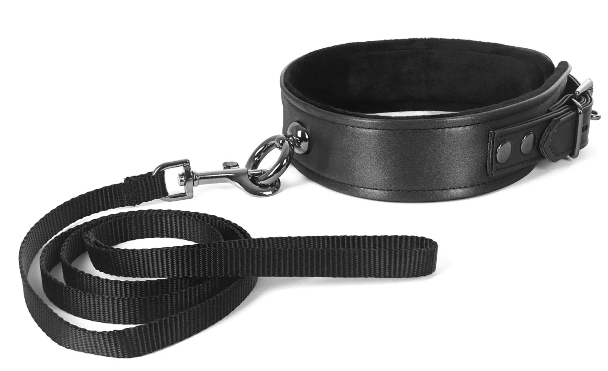 GALAXY LEGEND COLLAR & LEASH BLACK Spartacus