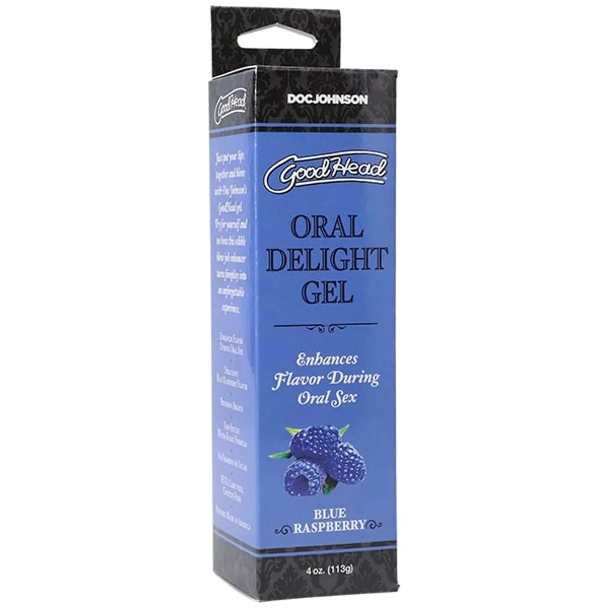 GOODHEAD ORAL DELIGHT GEL 4 OZ BLUE RASPBERRY Doc Johnson Novelties