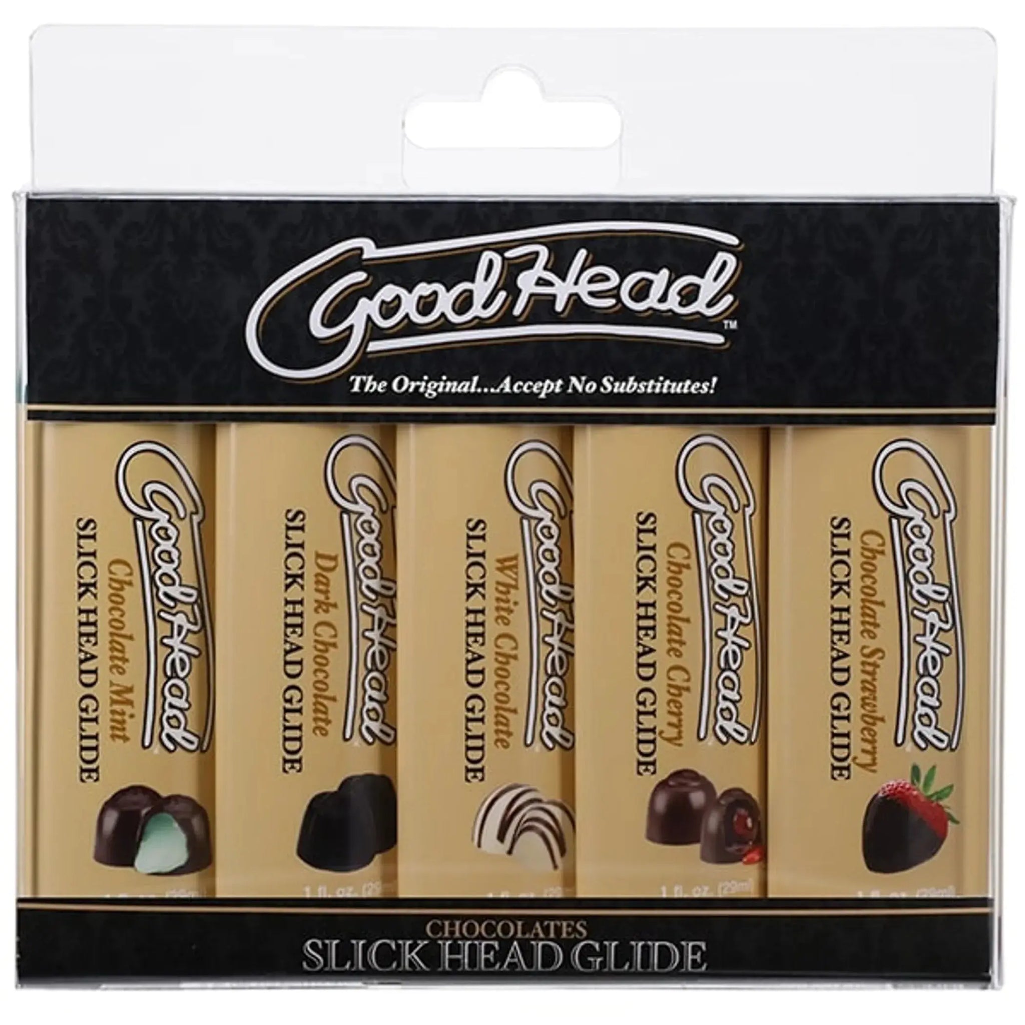 GOODHEAD ORAL DELIGHT GEL 5 PK CHOCOLATES Doc Johnson Novelties
