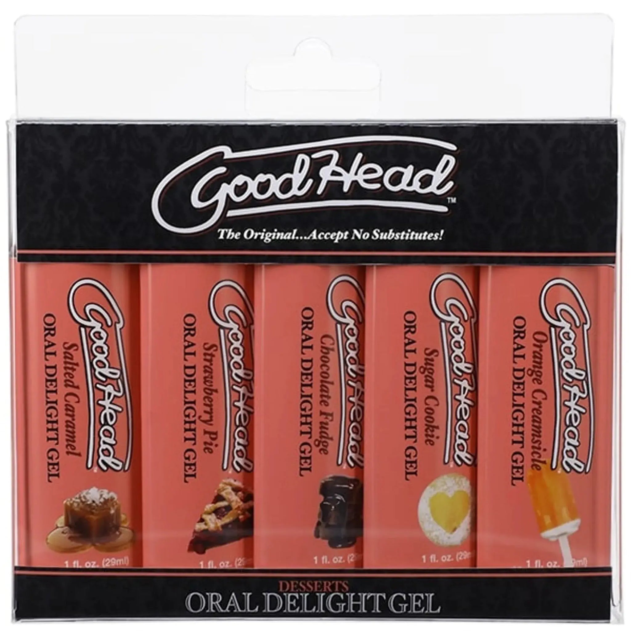 GOODHEAD ORAL DELIGHT GEL 5 PK DESSERTS Doc Johnson Novelties