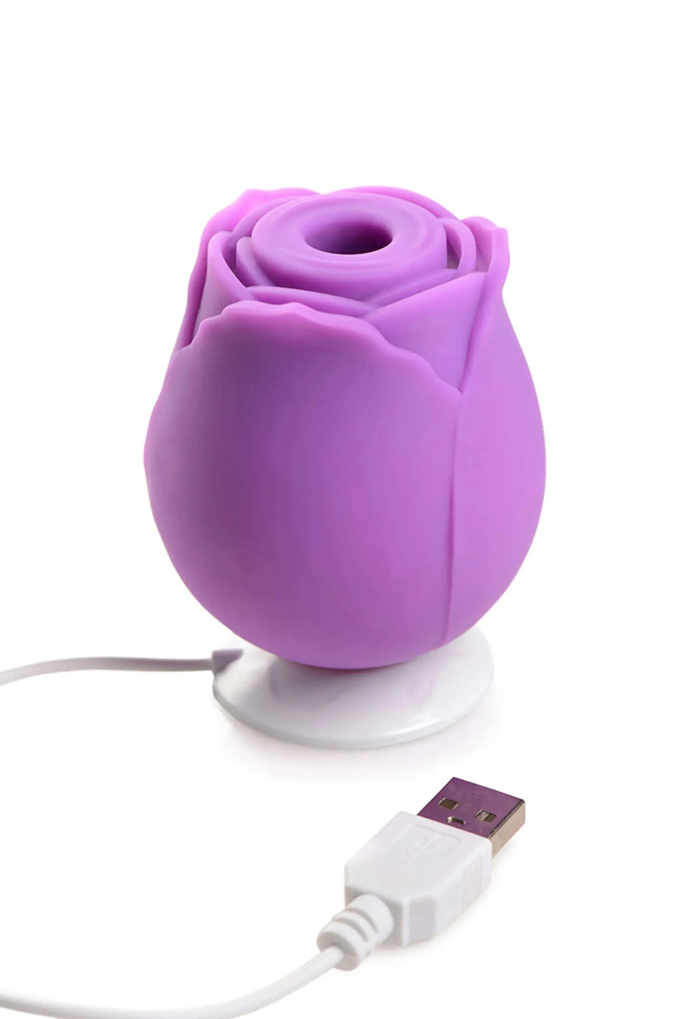 GOSSIP ROSE 10X SILICONE CLIT SUCTION STIMULATOR VIOLET CURVE NOVELTIES