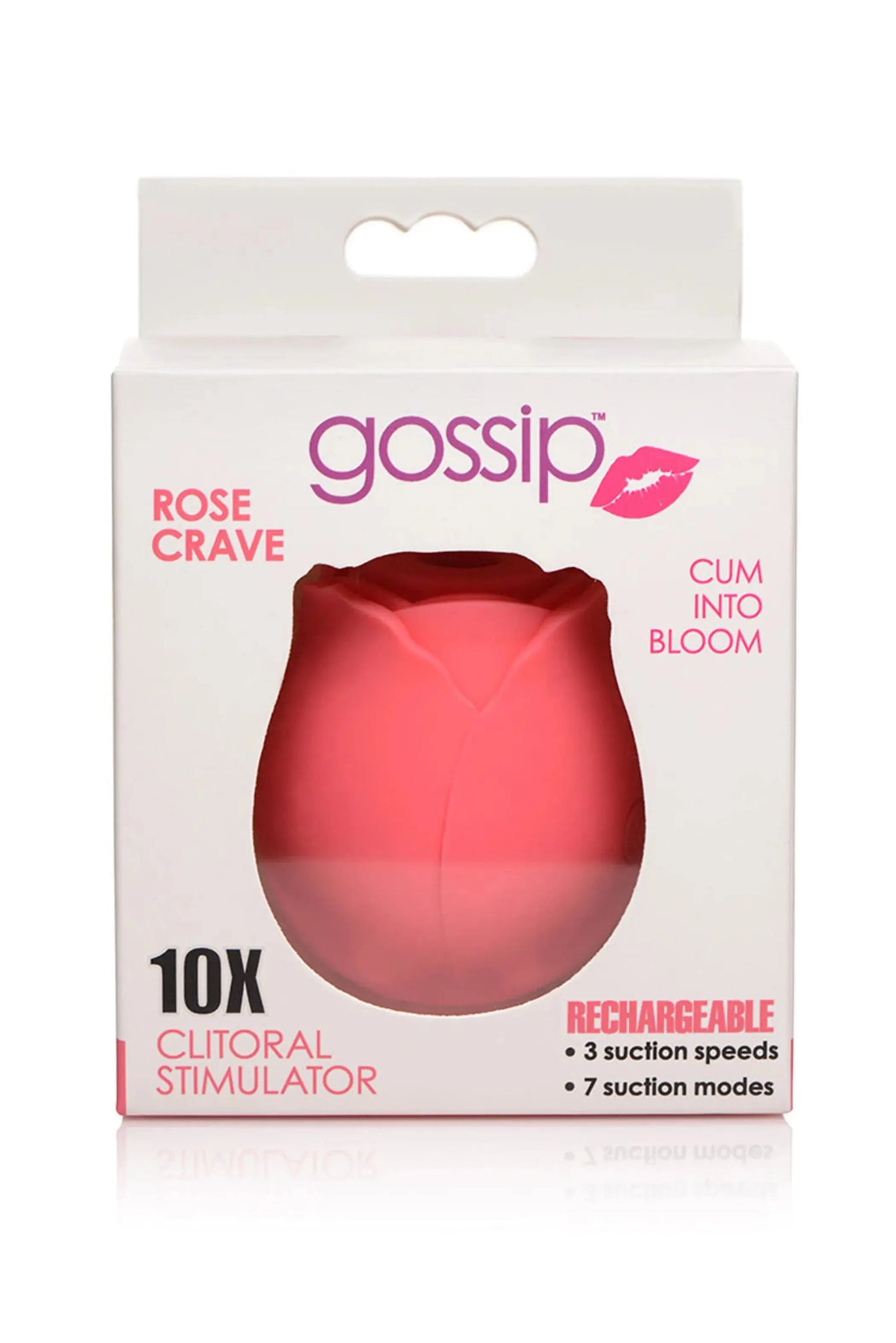 GOSSIP ROSE 10X SUCTION CLIT STIMULATOR CRAVE CURVE NOVELTIES