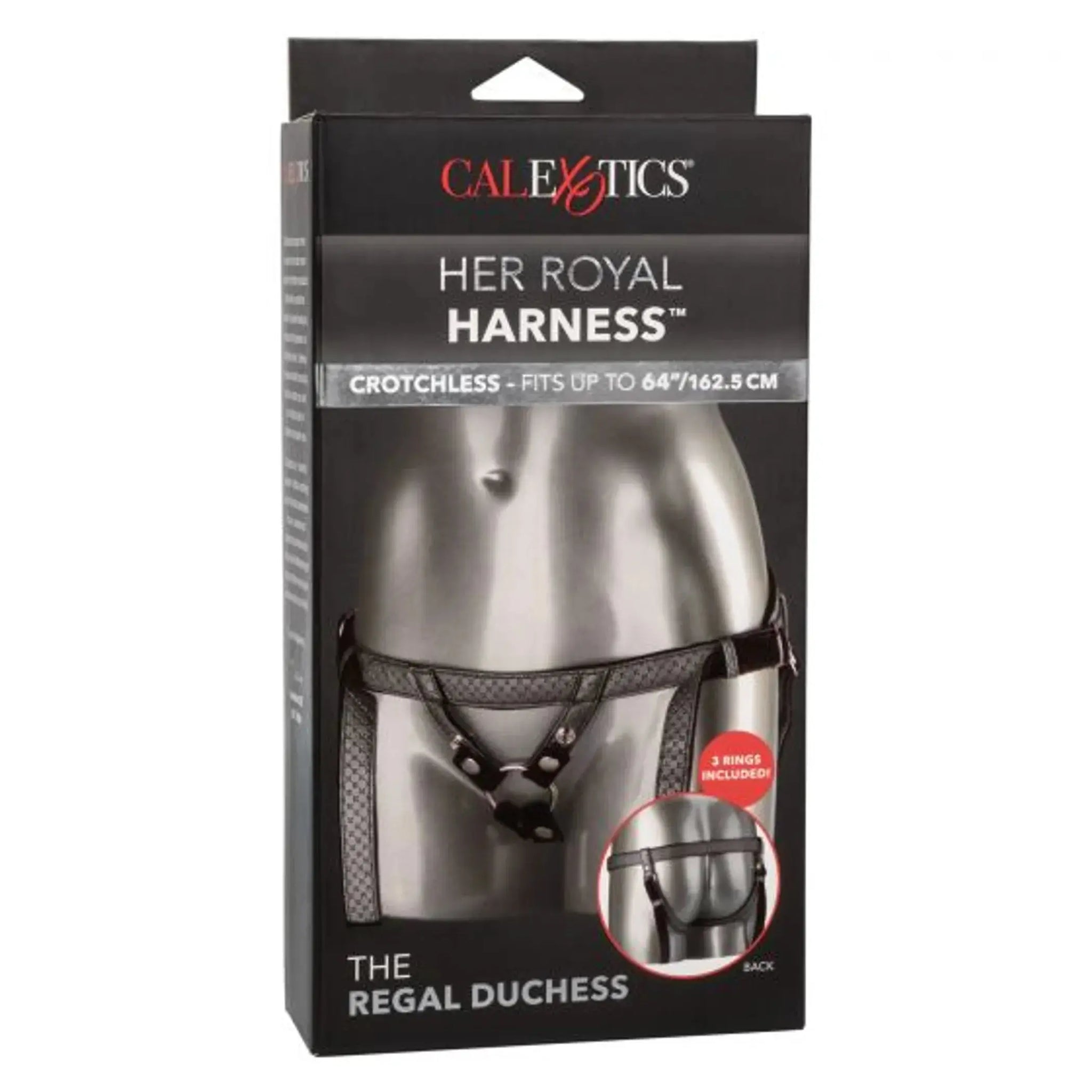 HER ROYAL HARNESS THE REGAL DUCHESS PEWTER California Exotic Novelties