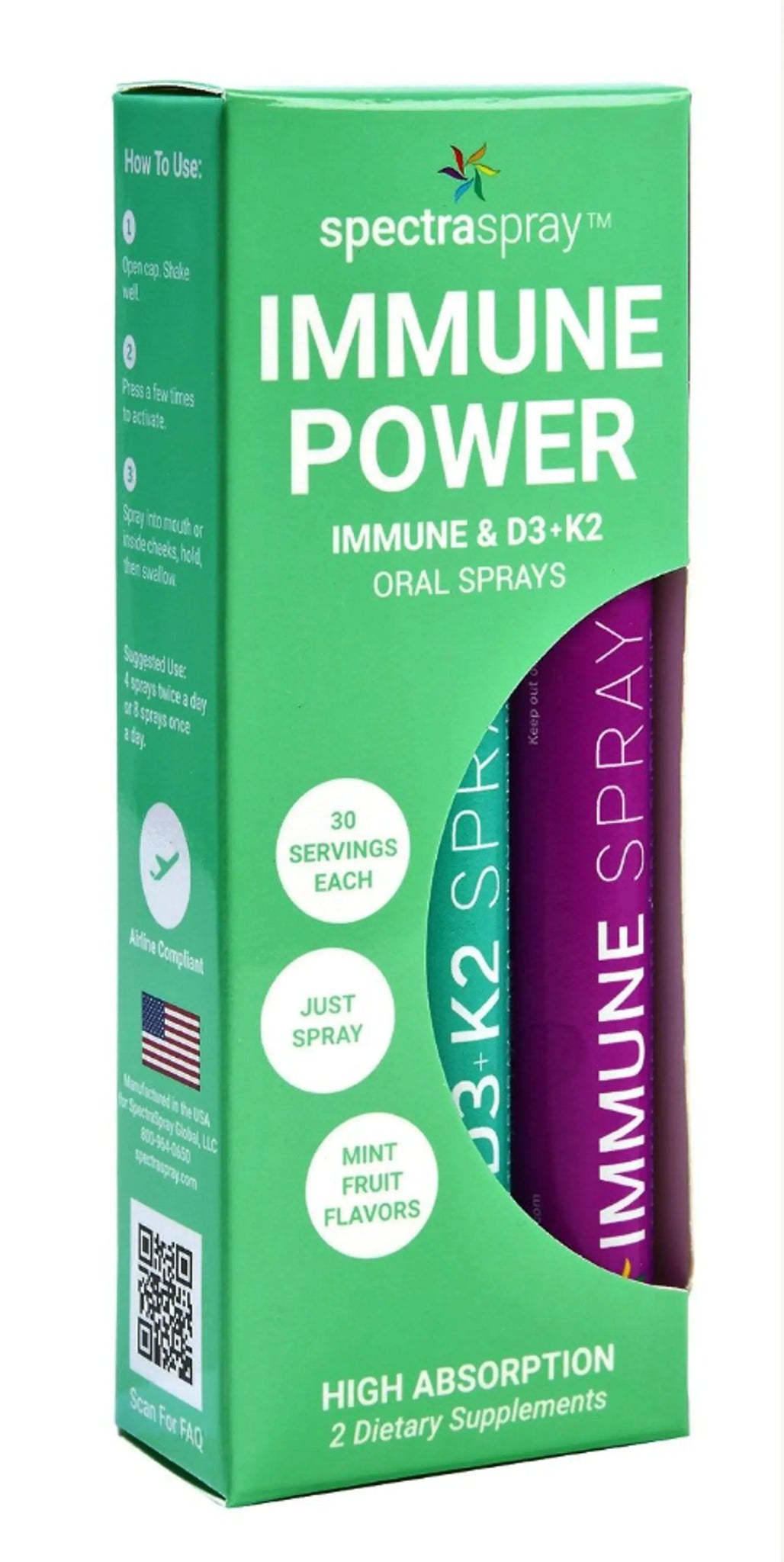 Immune Power Oral Spray Vitamin Kit by SpectraSpray SpectraSpray Global
