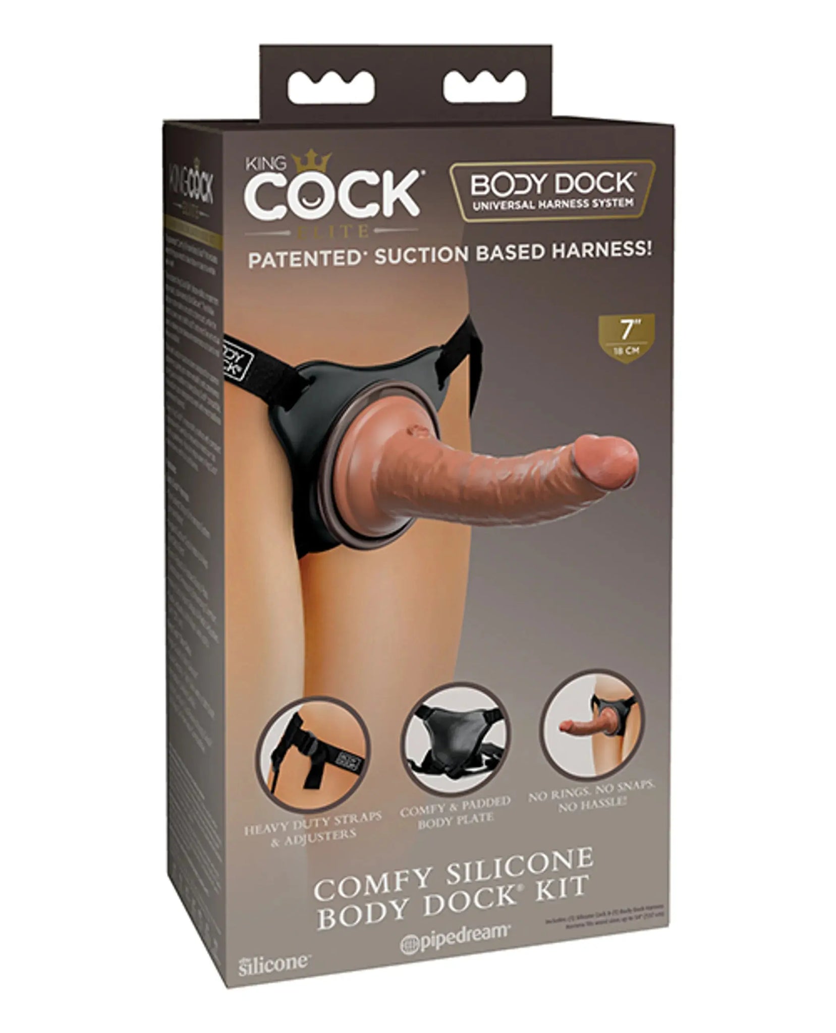 KING COCK ELITE COMFY SILICONE BODY DOCK KIT Pipedream Products