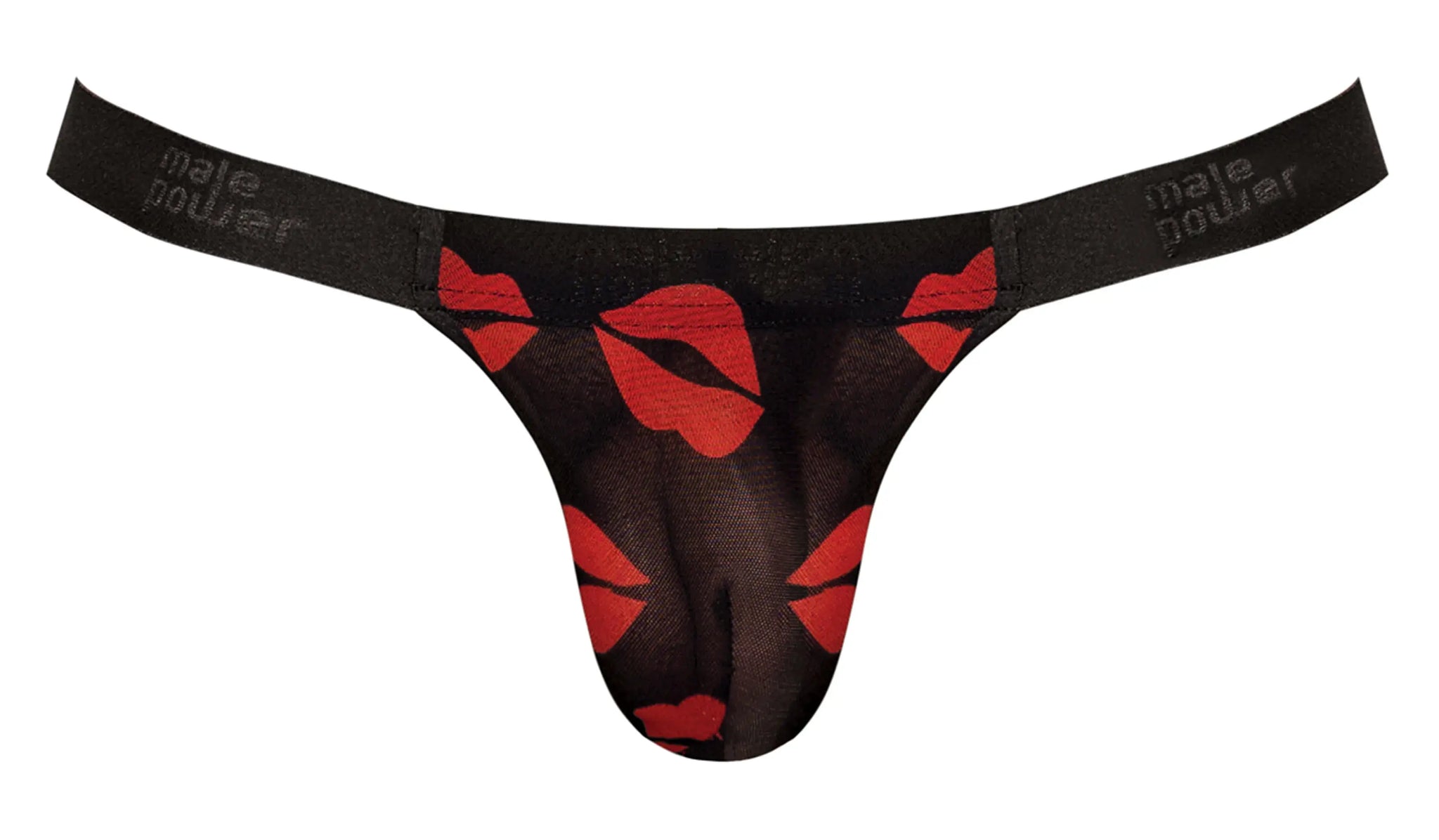 KISS ME MICRO THONG V LIPS PRINT S/M Male Power Lingerie