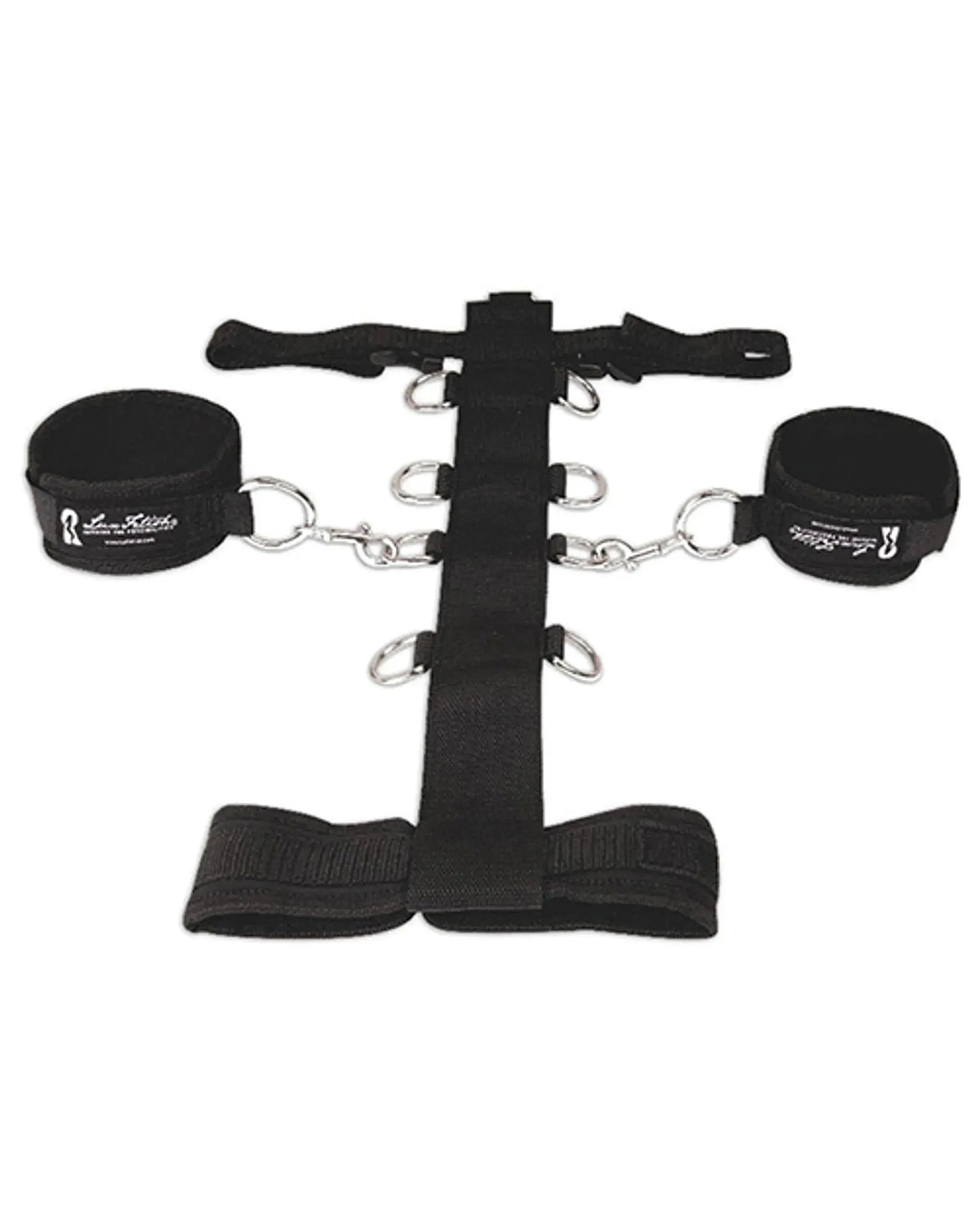 LUX FETISH 3PC ADJUSTABLE NECK & WRIST RESTRAINT SET Electric / Hustler Lingerie