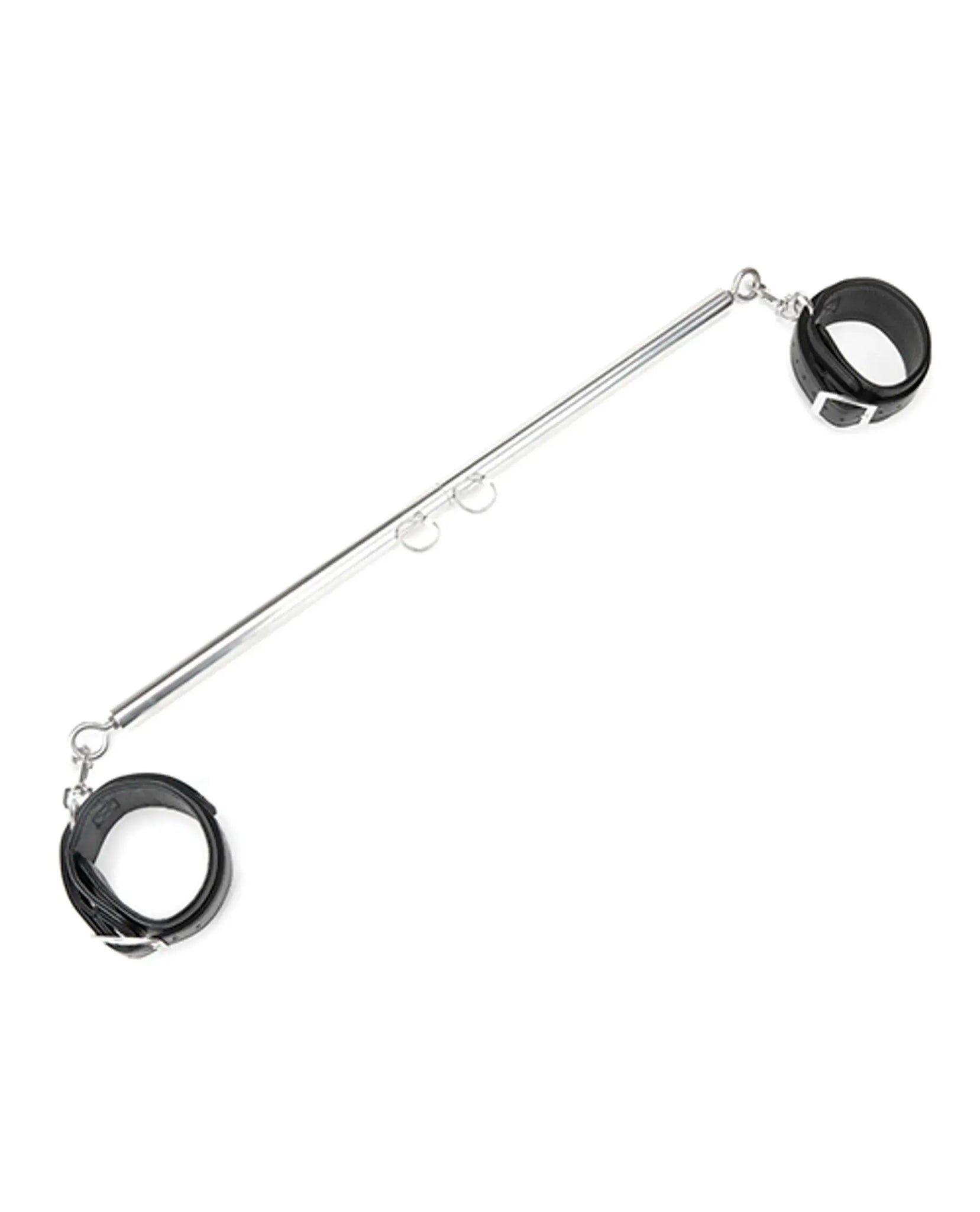 LUX FETISH EXPANDABLE SPREADER BAR SET 35-47IN W/ DETACHABLE LEATHERETTE CUFFS Electric / Hustler Lingerie