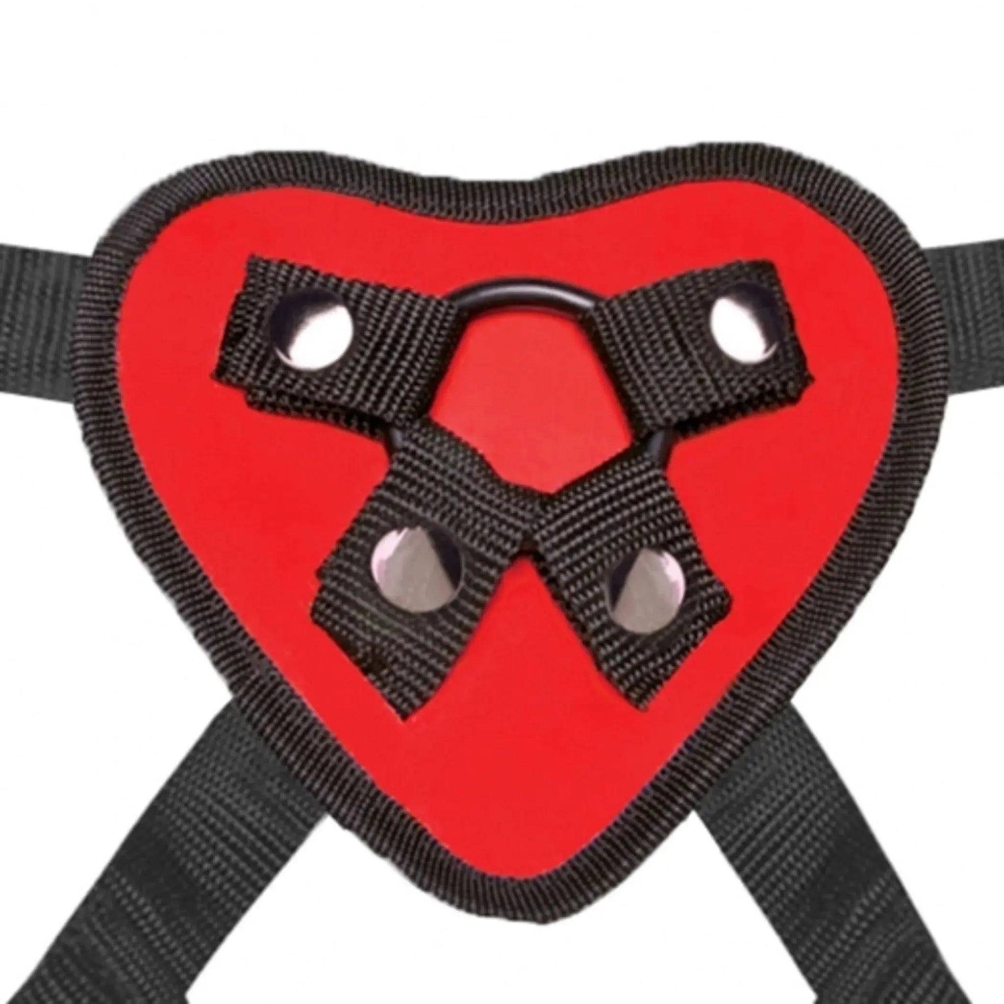 LUX FETISH RED HEART STRAP ON HARNESS Electric / Hustler Lingerie