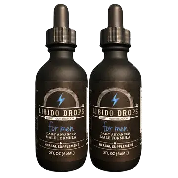Libido Drops™ for Men — 2 bottle pack, natural herbal libido support