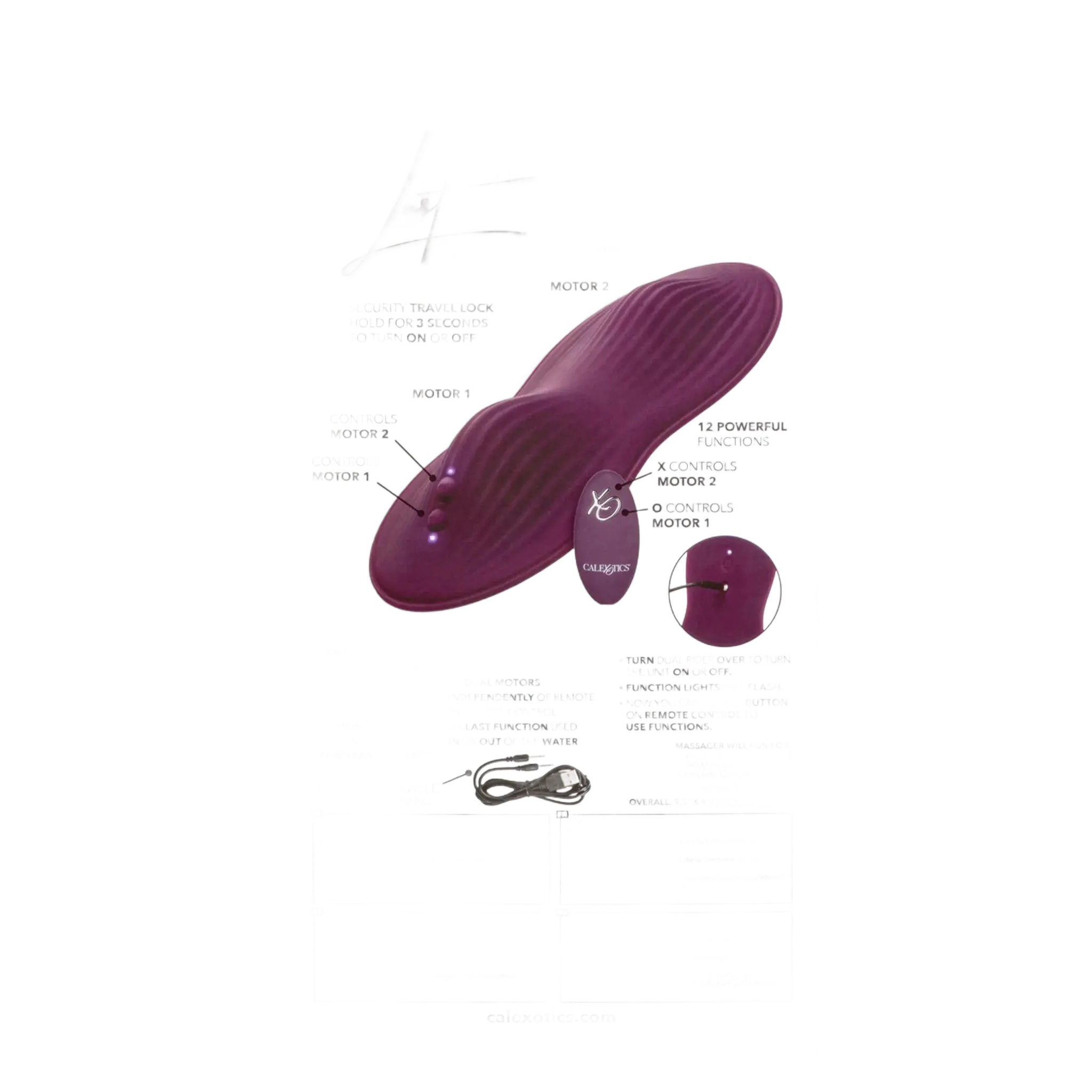 LUST REMOTE CONTROL DUAL RIDER California Exotic Novelties