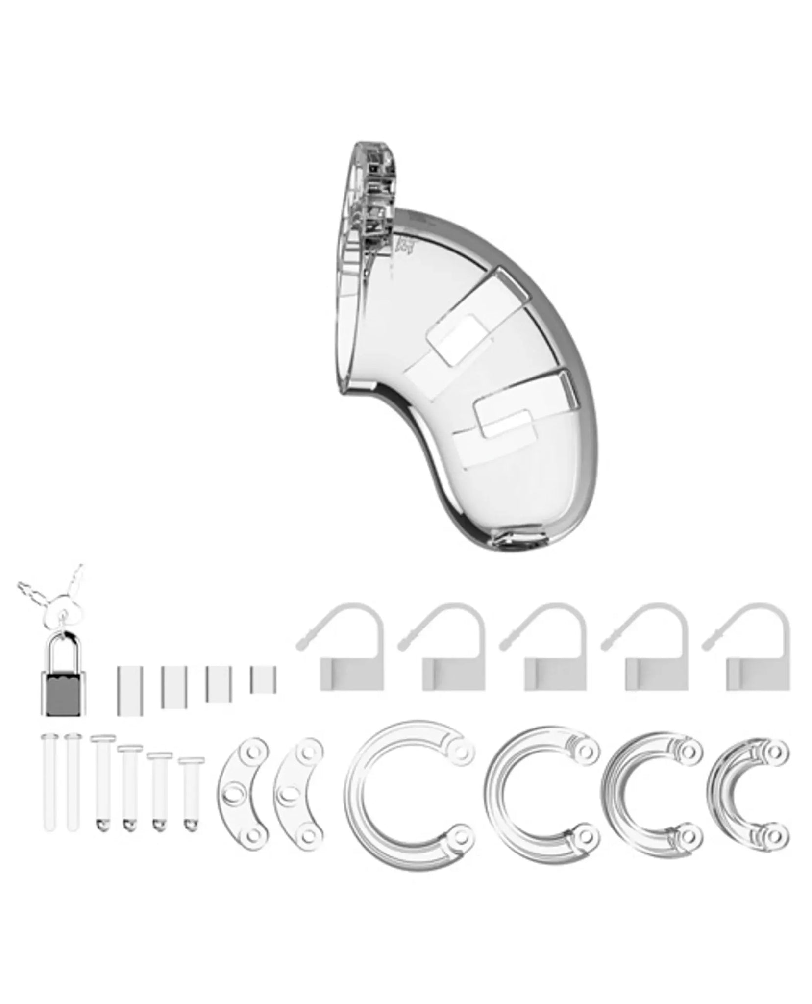 MANCAGE CHASTITY 3.5IN TRANSPARENT MODEL 01 SHOTS AMERICA