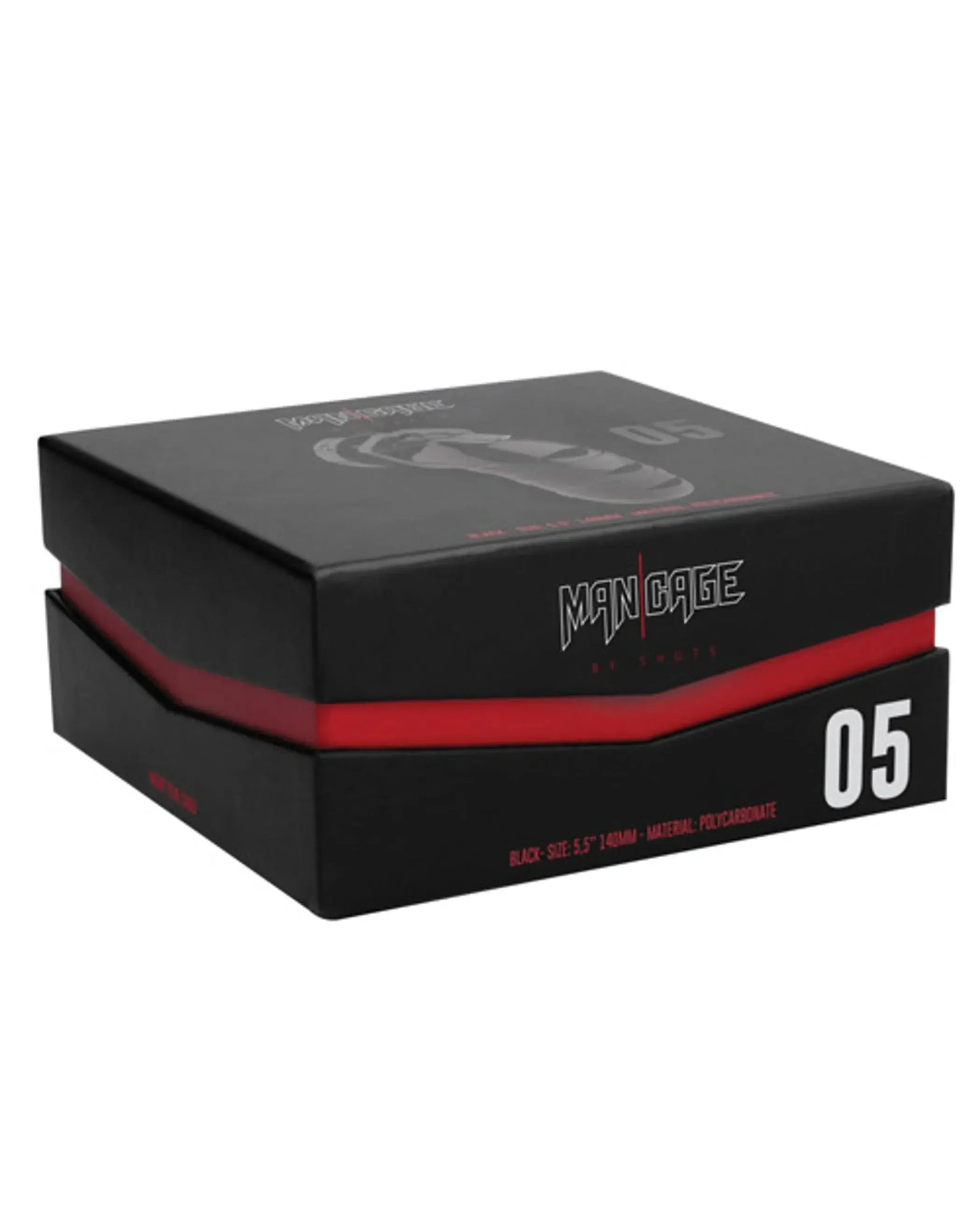 MANCAGE CHASTITY 5.5IN BLACK MODEL 05 SHOTS AMERICA