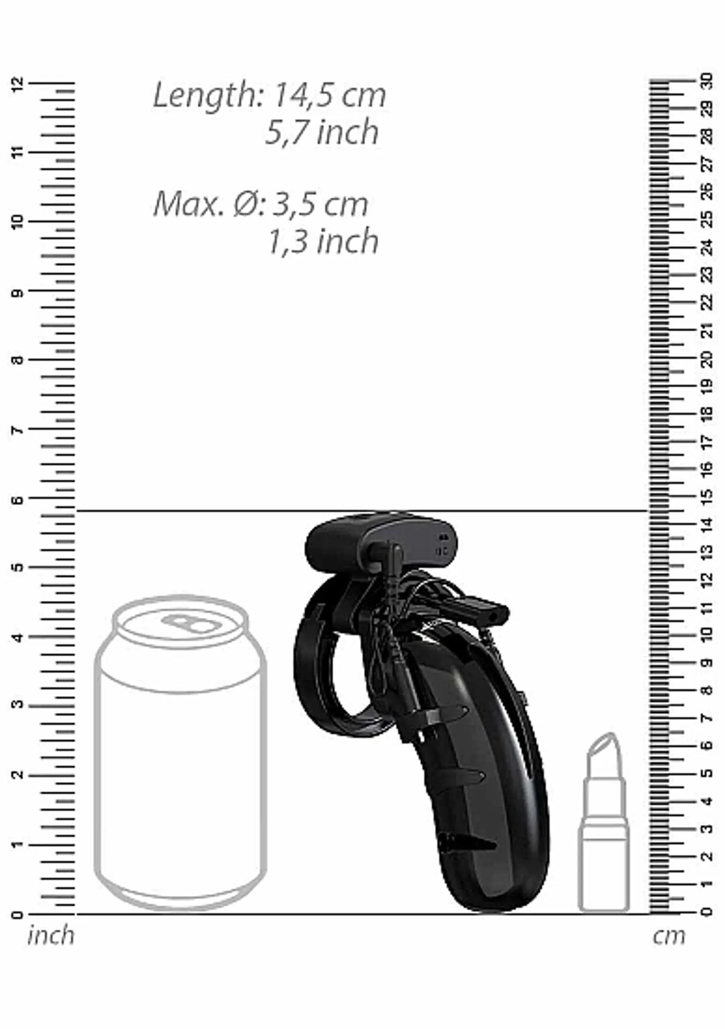 MANCAGE MODEL 22 CHASTITY 4.5 COCK CAGE SHOTS AMERICA