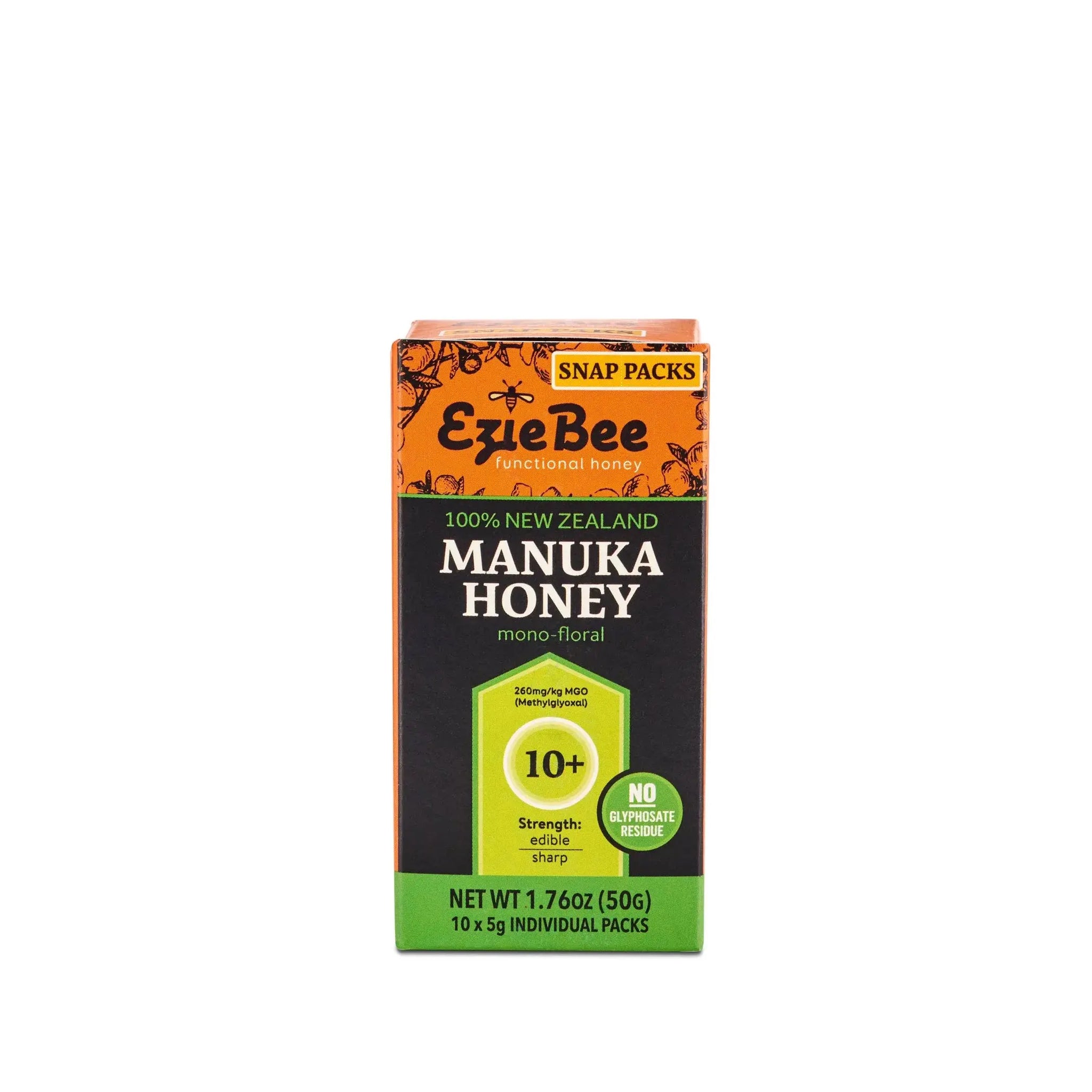 Manuka Honey 10+ 260MGO (Snap Packs) EzieBee