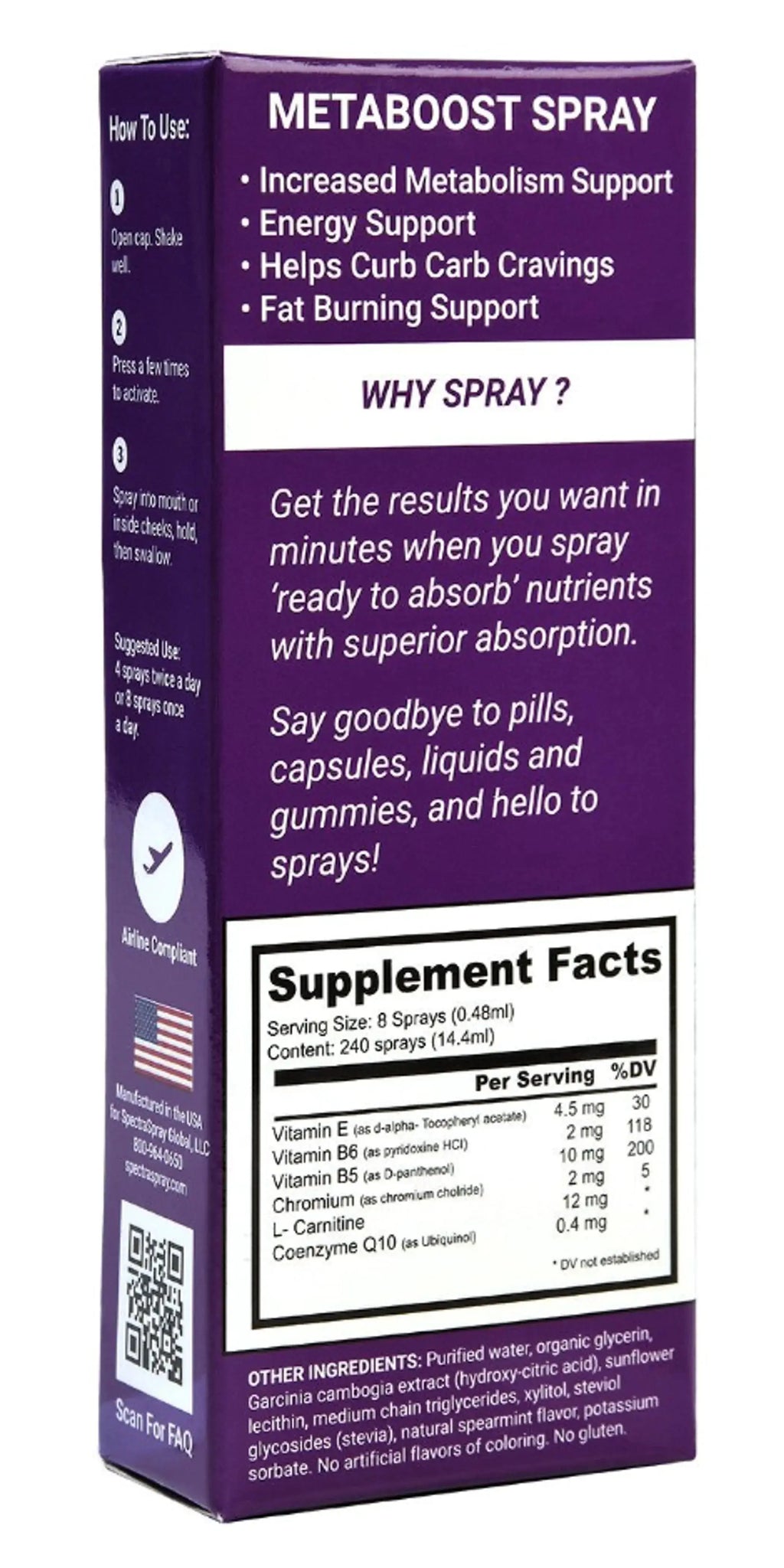 MetaBoost Oral Spray Supplement by SpectraSpray SpectraSpray Global