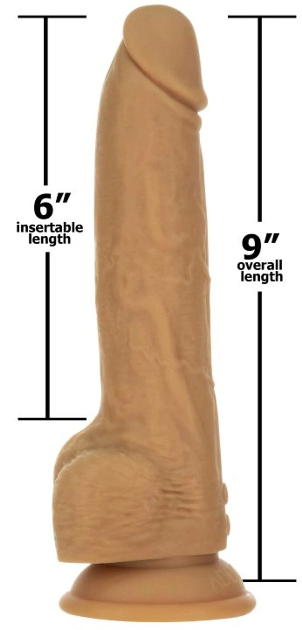 NAKED ADDICTION 9IN CARAMEL THRUSTING DONG W/ REMOTE BMS Enterprises