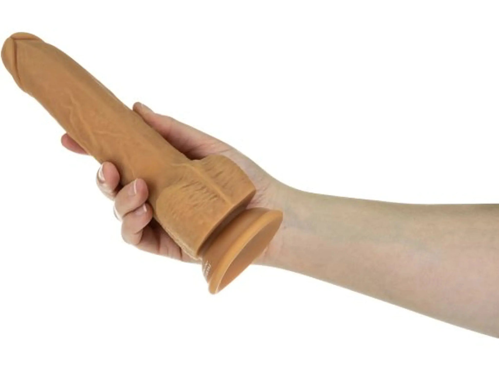 NAKED ADDICTION 9IN CARAMEL THRUSTING DONG W/ REMOTE BMS Enterprises