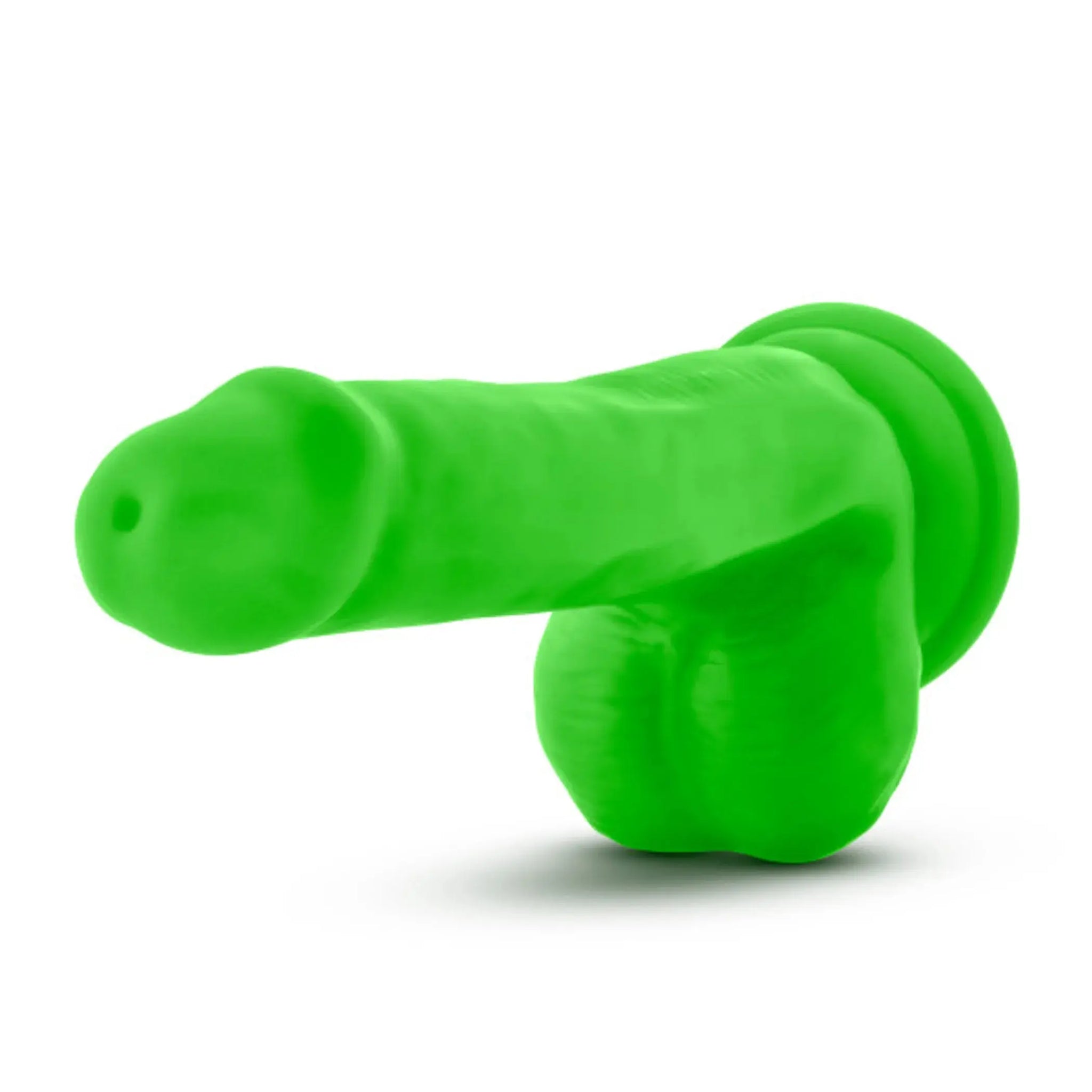 NEO ELITE 6IN SILICONE DUAL DENSITY COCK W/ BALLS NEON GREEN Blush Novelties