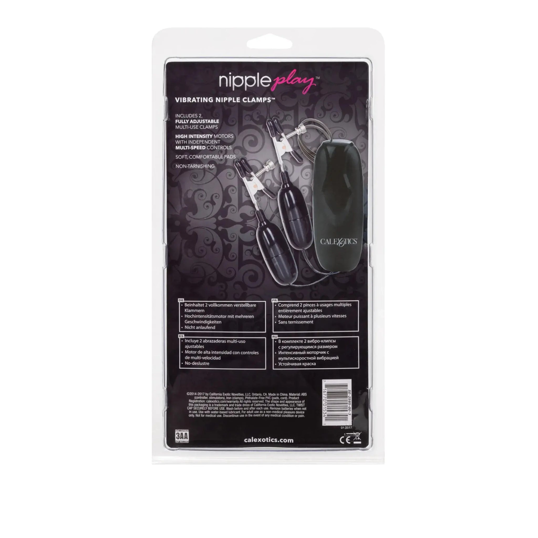 NIPPLE PLAY NIPPLE CLAMPS VIBRATING California Exotic Novelties