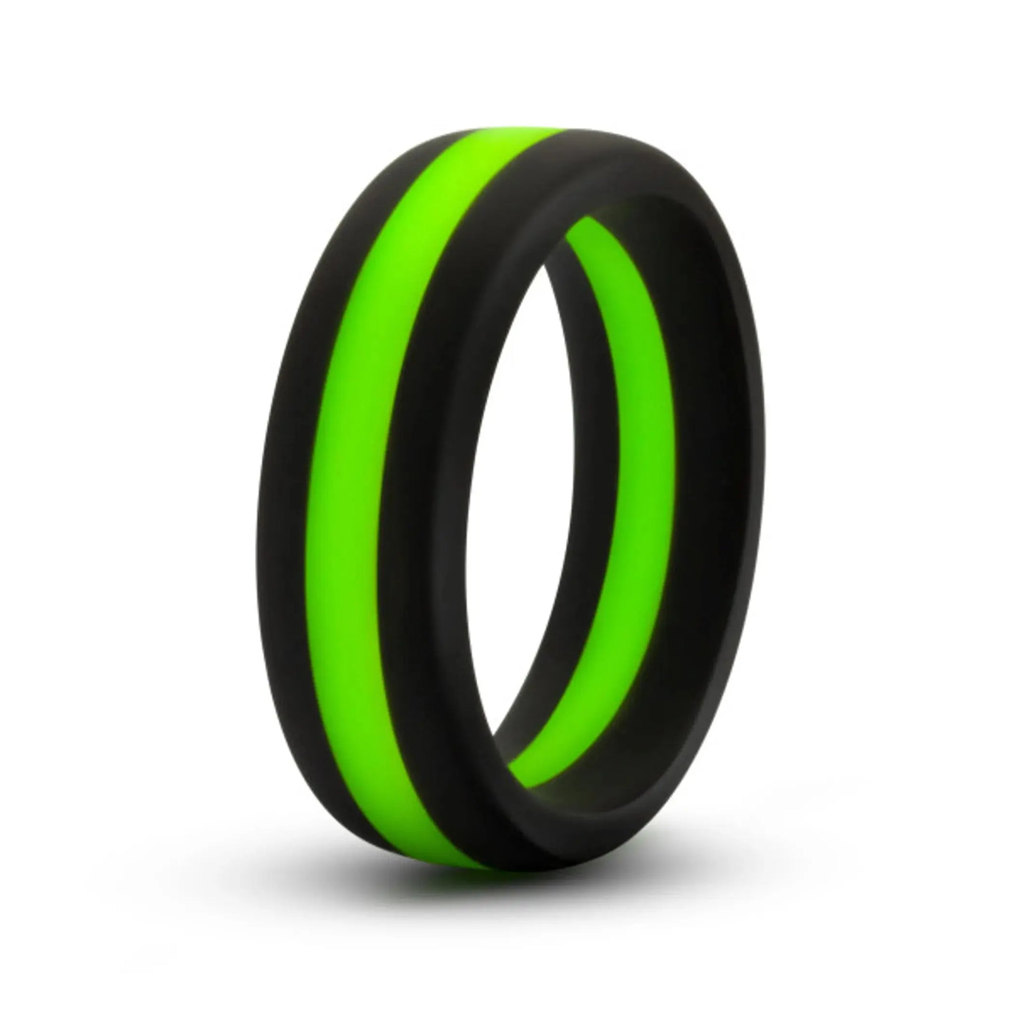 PERFORMANCE SILICONE GO PRO COCK RING BLACK/GREEN/BLACK Blush Novelties