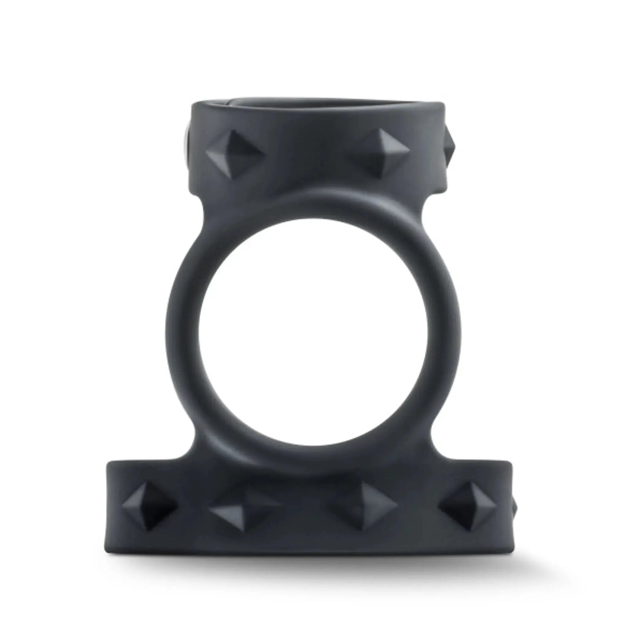 PERFORMANCE VS8 SILICONE DOUBLE COCK & BALL STRAP BLACK Blush Novelties