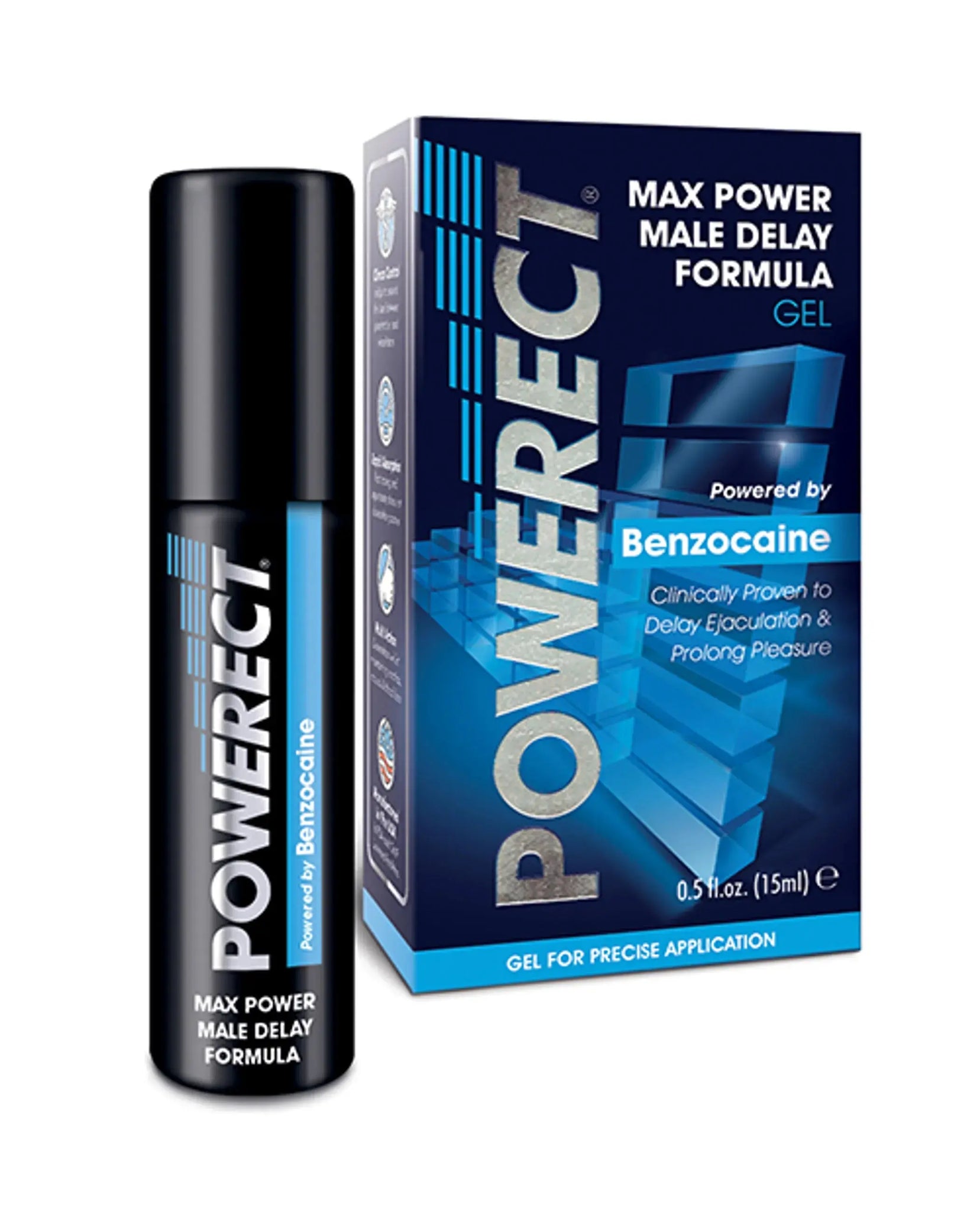 POWERECT BENZOCAINE MALE DELAY GEL 15ML Creative Conceptions