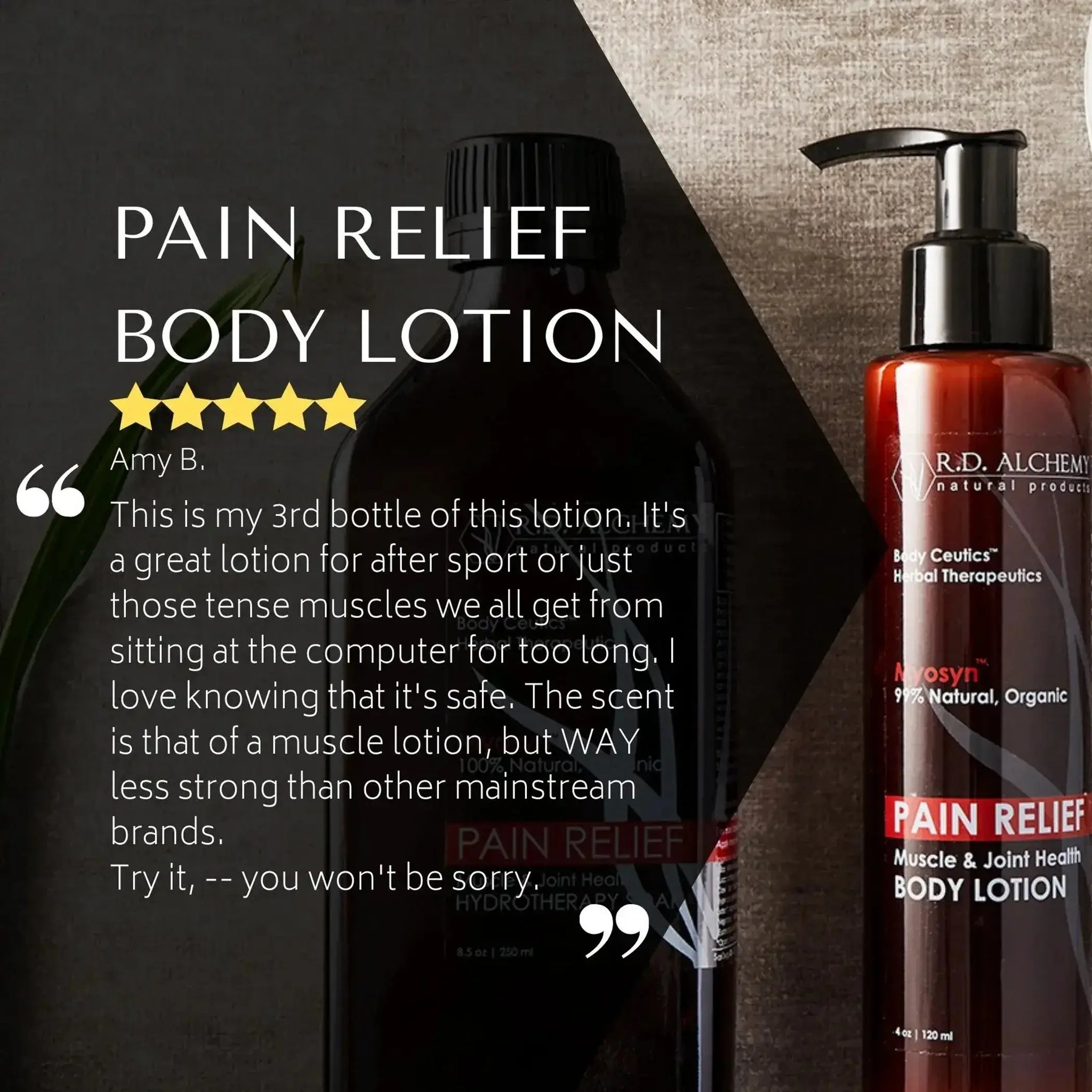 Pain Relief Body Lotion R.D. Alchemy Natural Products