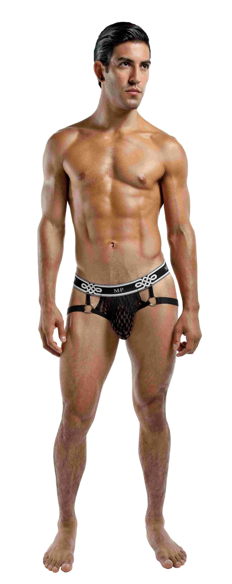 Peep Show Jock Ring Black Male Power Lingerie