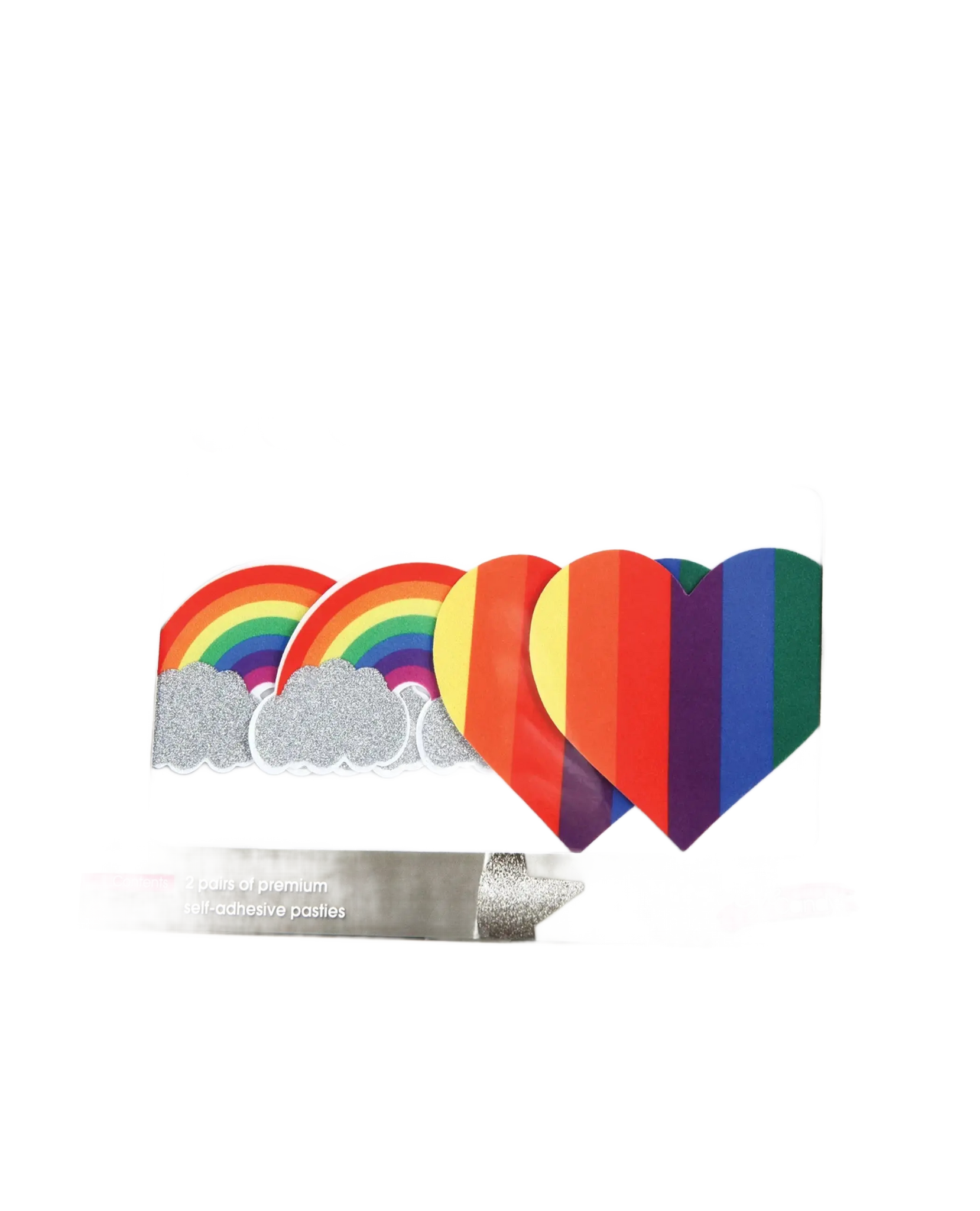 PASTIES PRIDE GLITTER RAINBOWS & HEARTS X-Gen Products