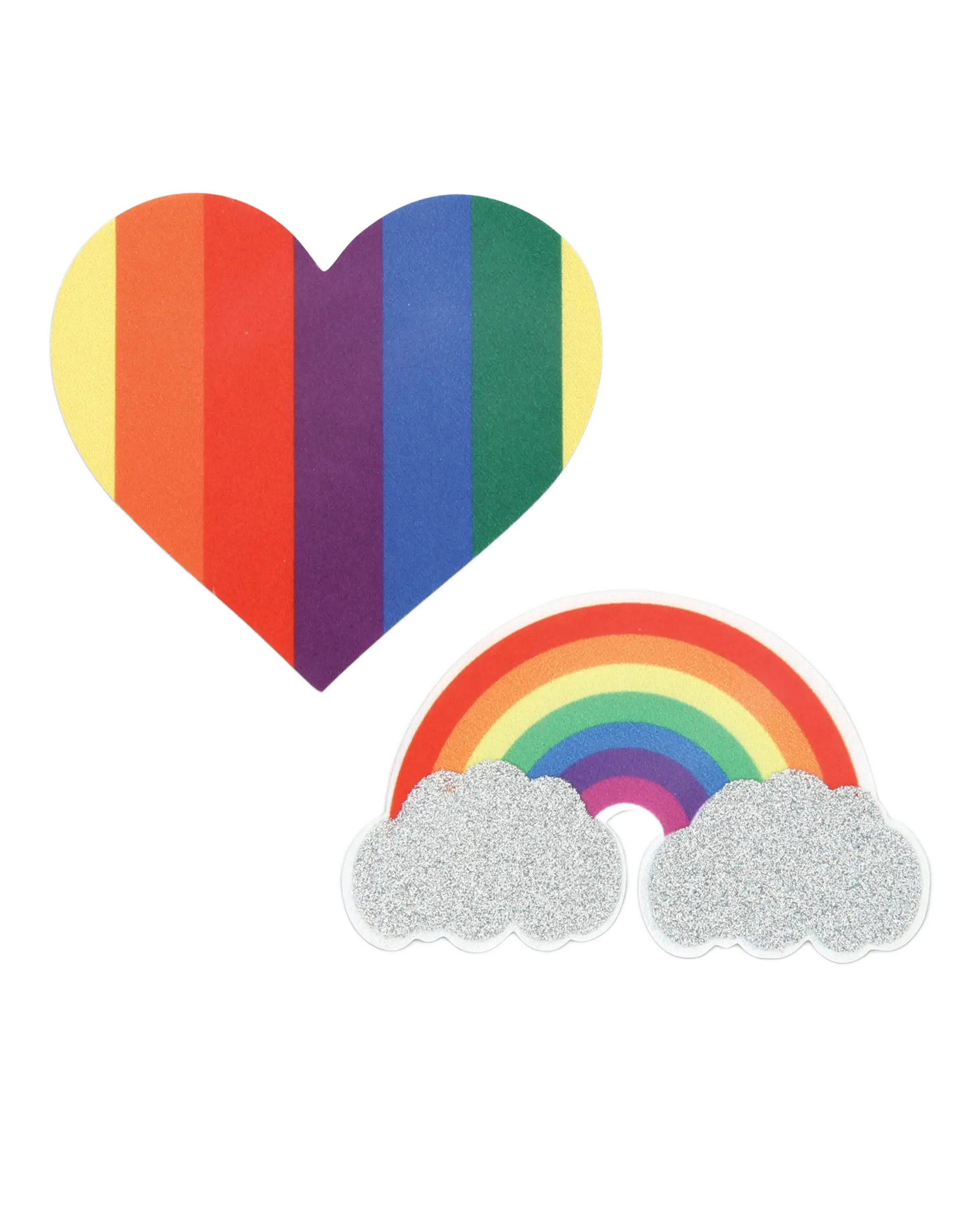 PASTIES PRIDE GLITTER RAINBOWS & HEARTS X-Gen Products