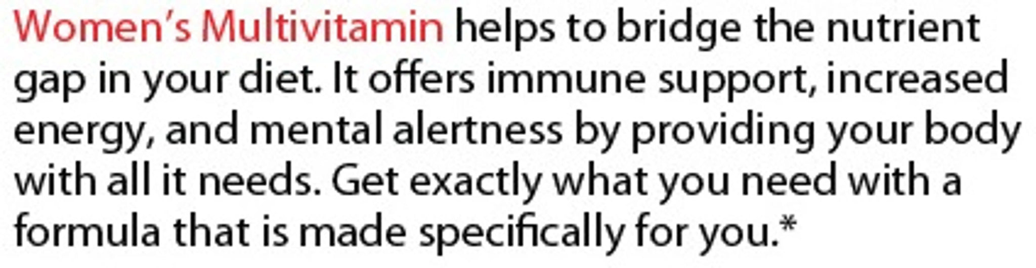 Pure Multivitamins - Womens Purex Nutrition