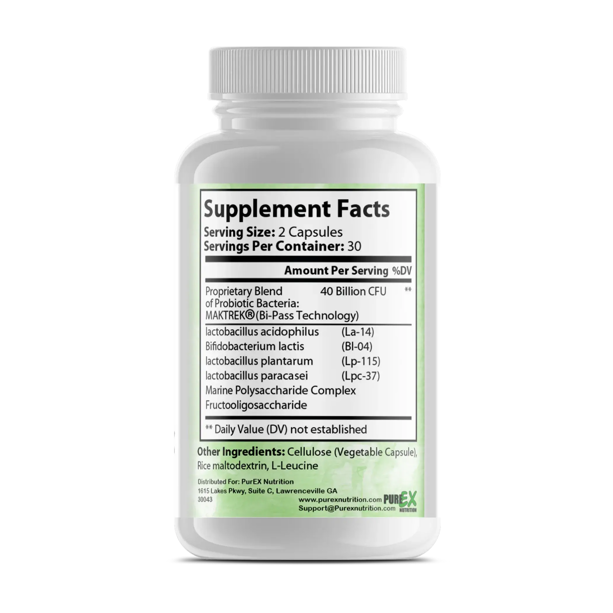 Pure Probiotics Purex Nutrition